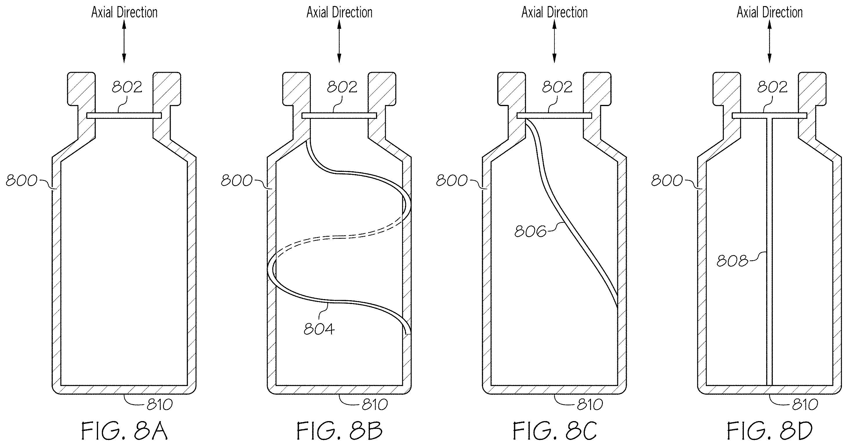Patent US11787735 Figure 7 – Stress features for crack redirection and protection in glass containers