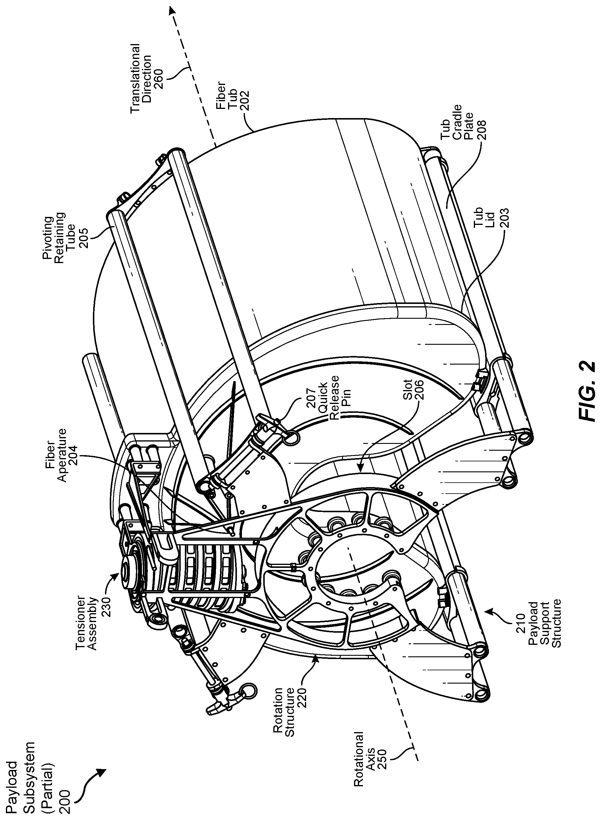Patent US11787736 Figure 2 – Spool-free fiber optic cable configuration for cable installation onto a powerline conductor