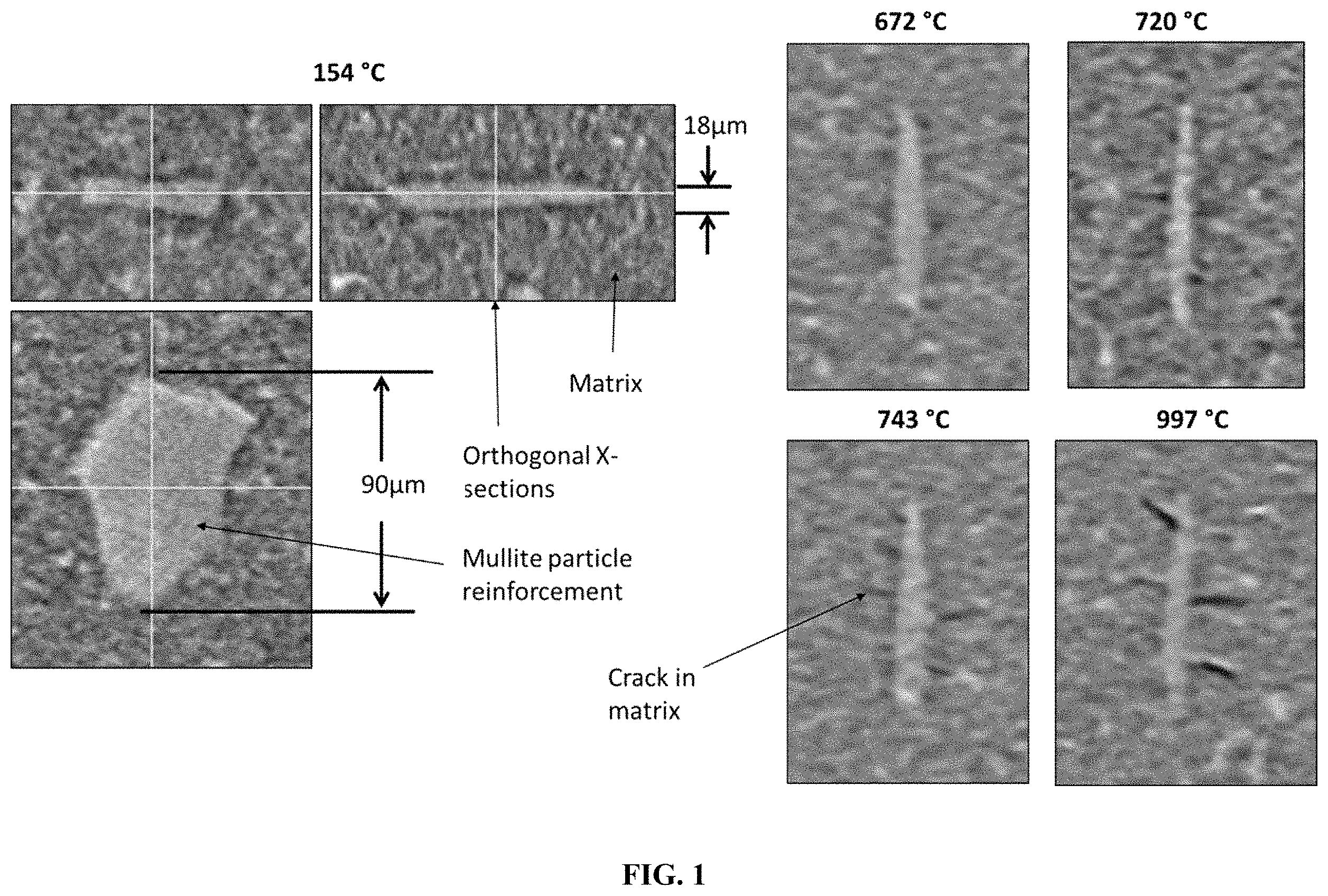 Patent US11787746 Figure 1 – Compressible coating reinforcements for ceramic matrix composites, and methods of making the same