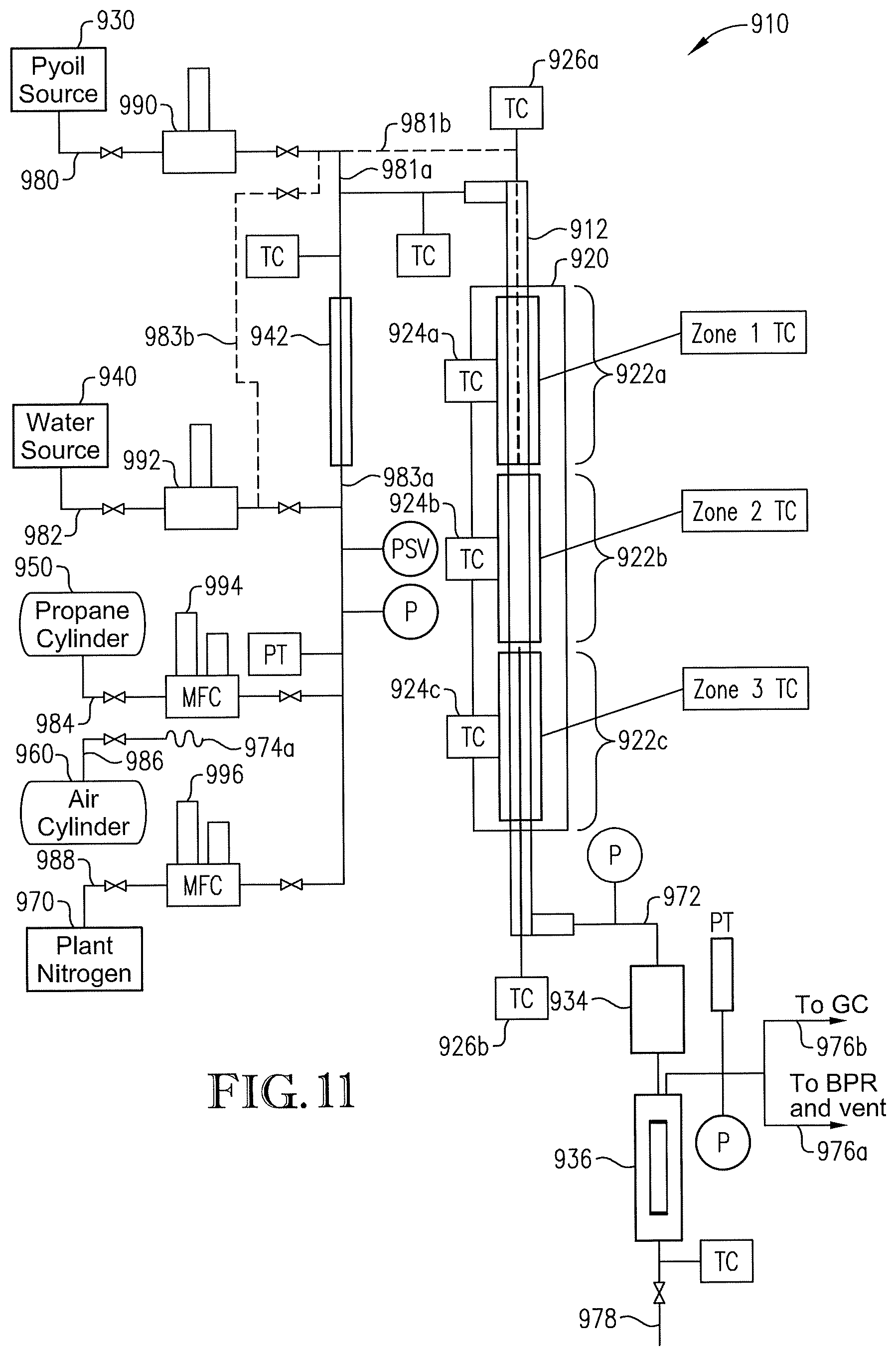 Patent US11787754 Figure 8 – Processes and systems for making recycle content hydrocarbons