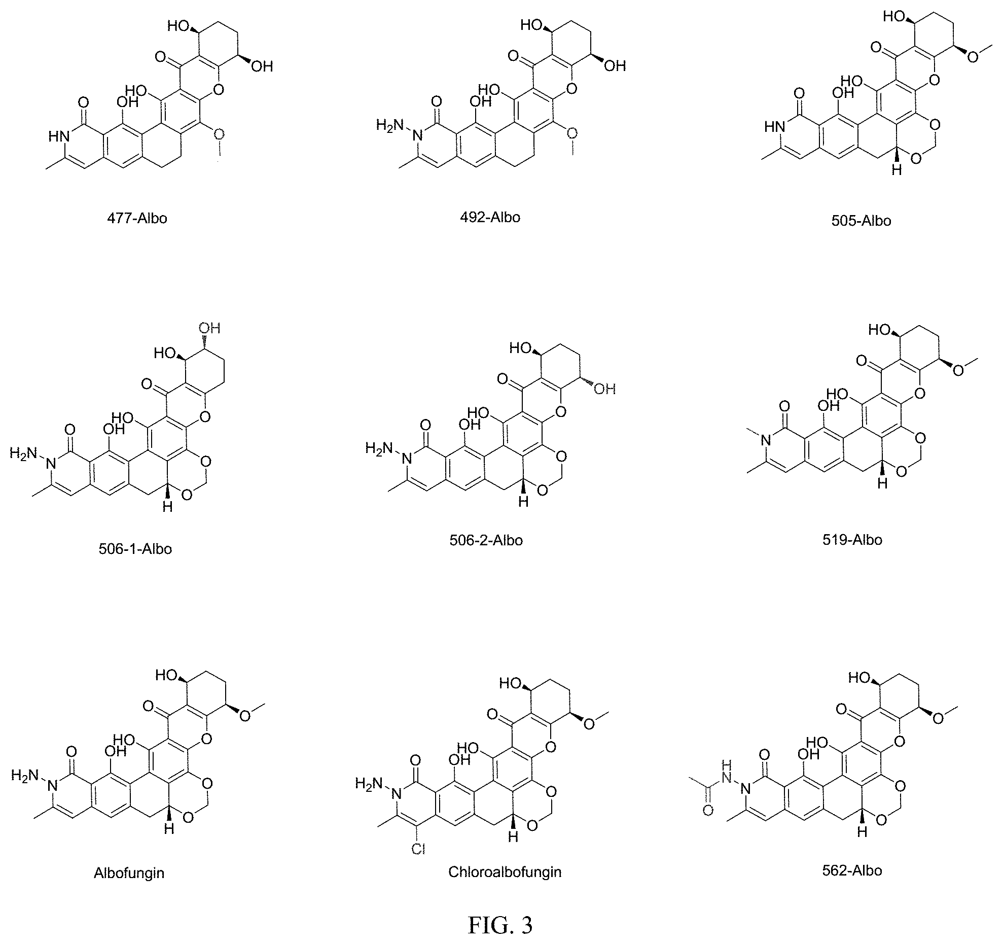 Patent US11787817 Figure 4 – Albofungin and its derivatives specifically recognize HIV-1 LTR-III G-quadruplex