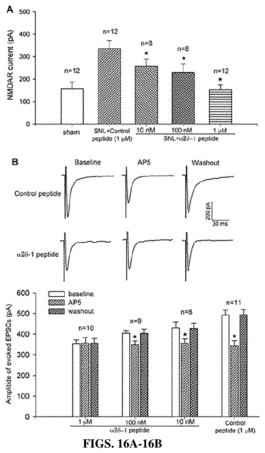 Patent US11787839 Figure 16 – Targeting α2δ-1-bound glutamate receptors for treating diseases and disorders