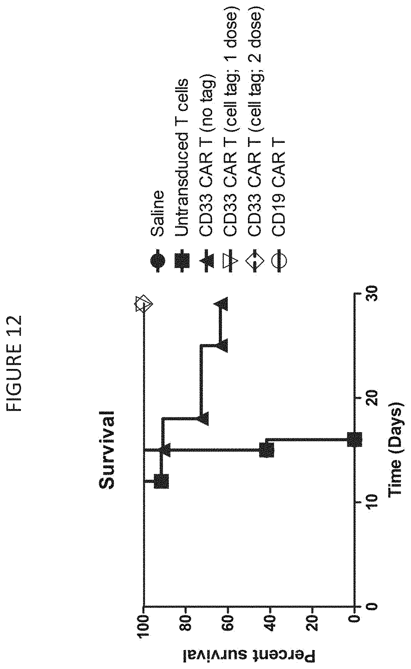 Patent US11787848 Figure 15 – CD33 specific chimeric antigen receptors