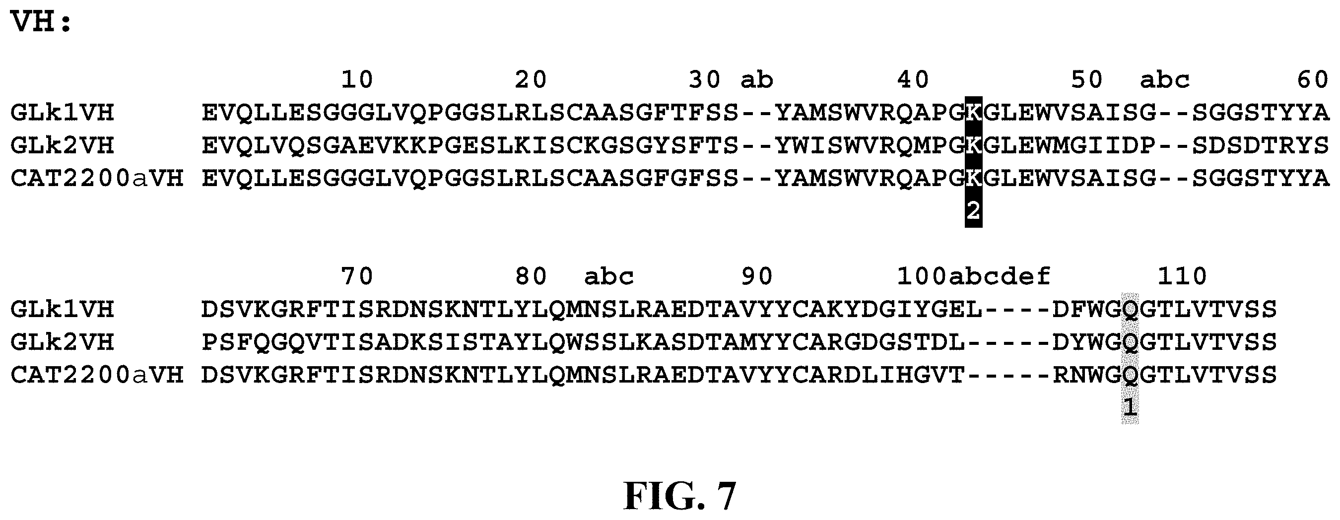 Patent US11787875 Figure 7 – Materials and methods for improved single chain variable fragments