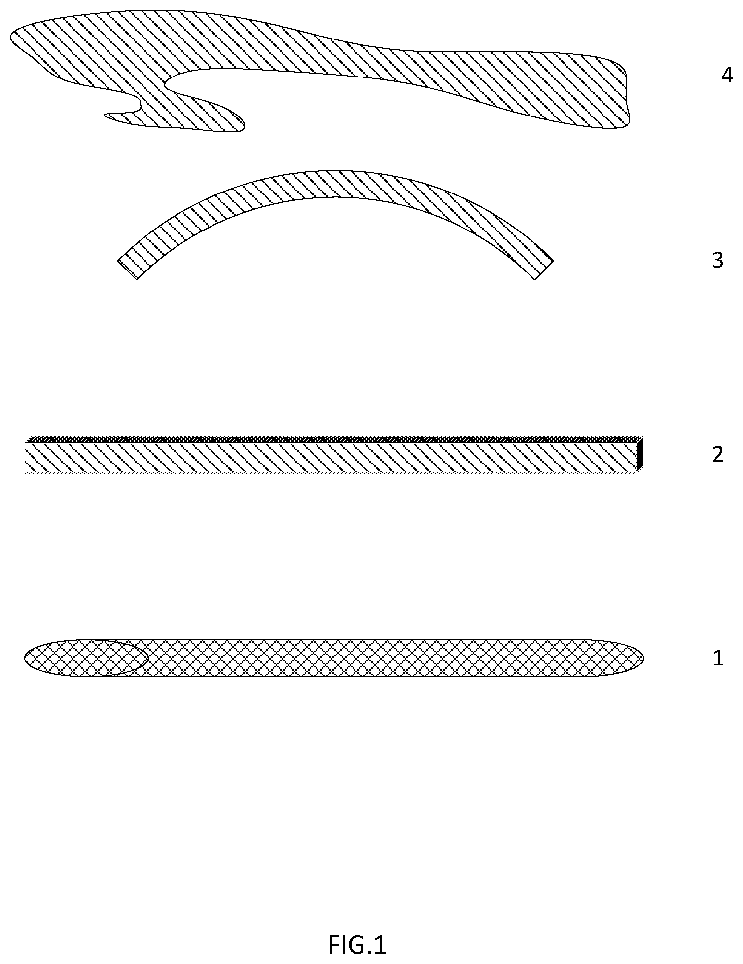 Patent US11787886 — Single step foamed polymeric material characterised by the presence of two or more cellular layers and aggregates that exhibit variation in cell size and cell density distribution — Figure 1