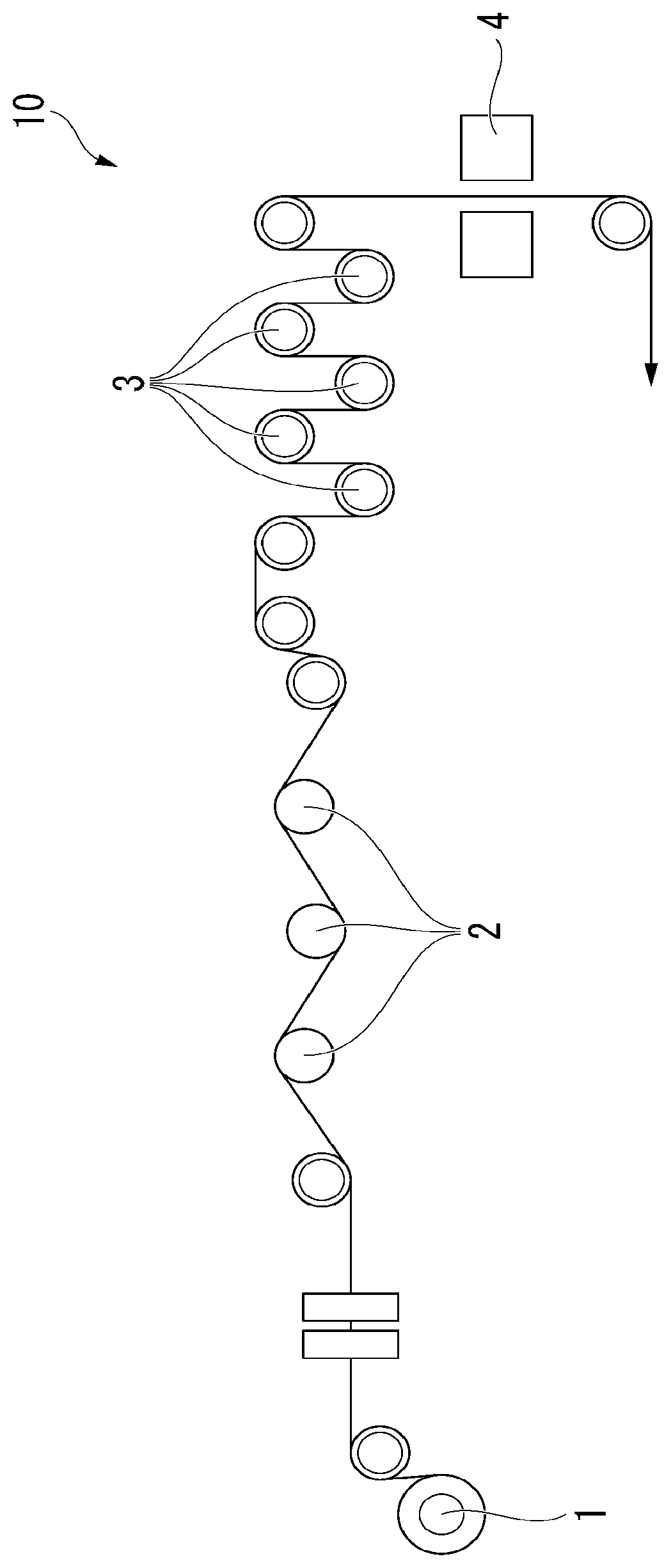 Patent US11787913 Figure 1 – Sizing agent for carbon fibers, aqueous dispersion of sizing agent for carbon fibers, and sizing agent-adhered carbon fiber bundle