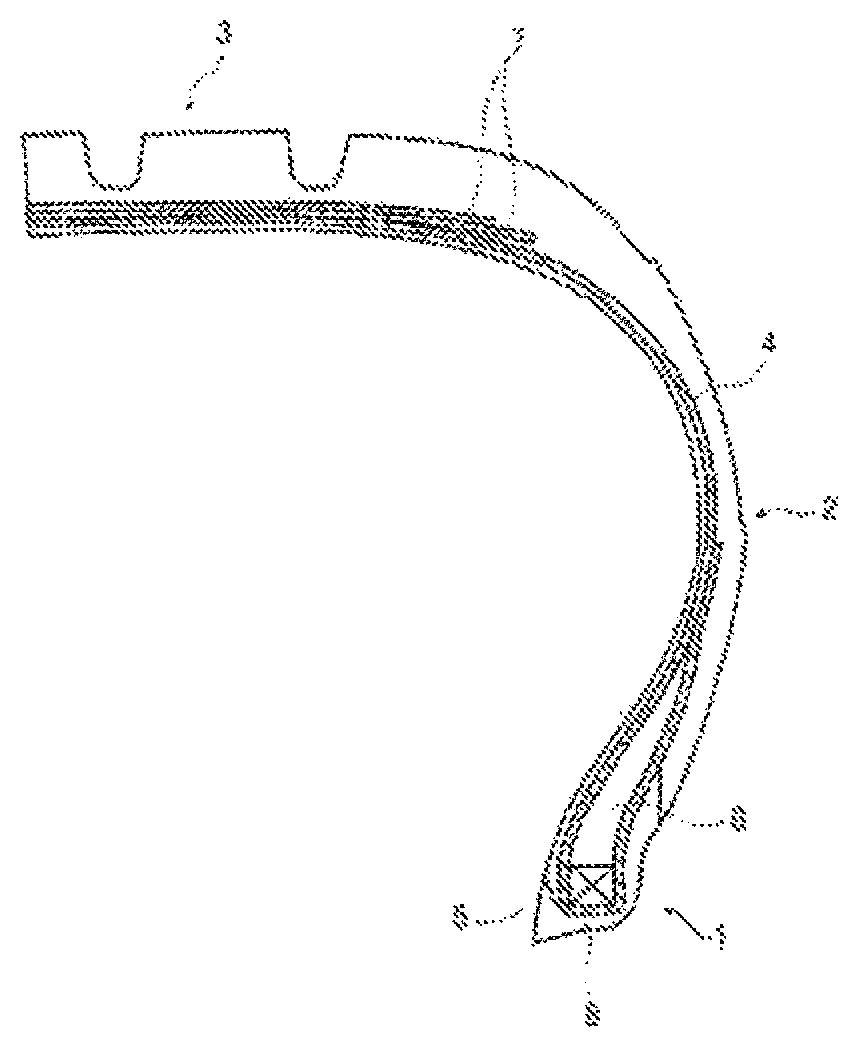 Patent US11787923 Figure 1 – Rubber composition for tire and pneumatic tire