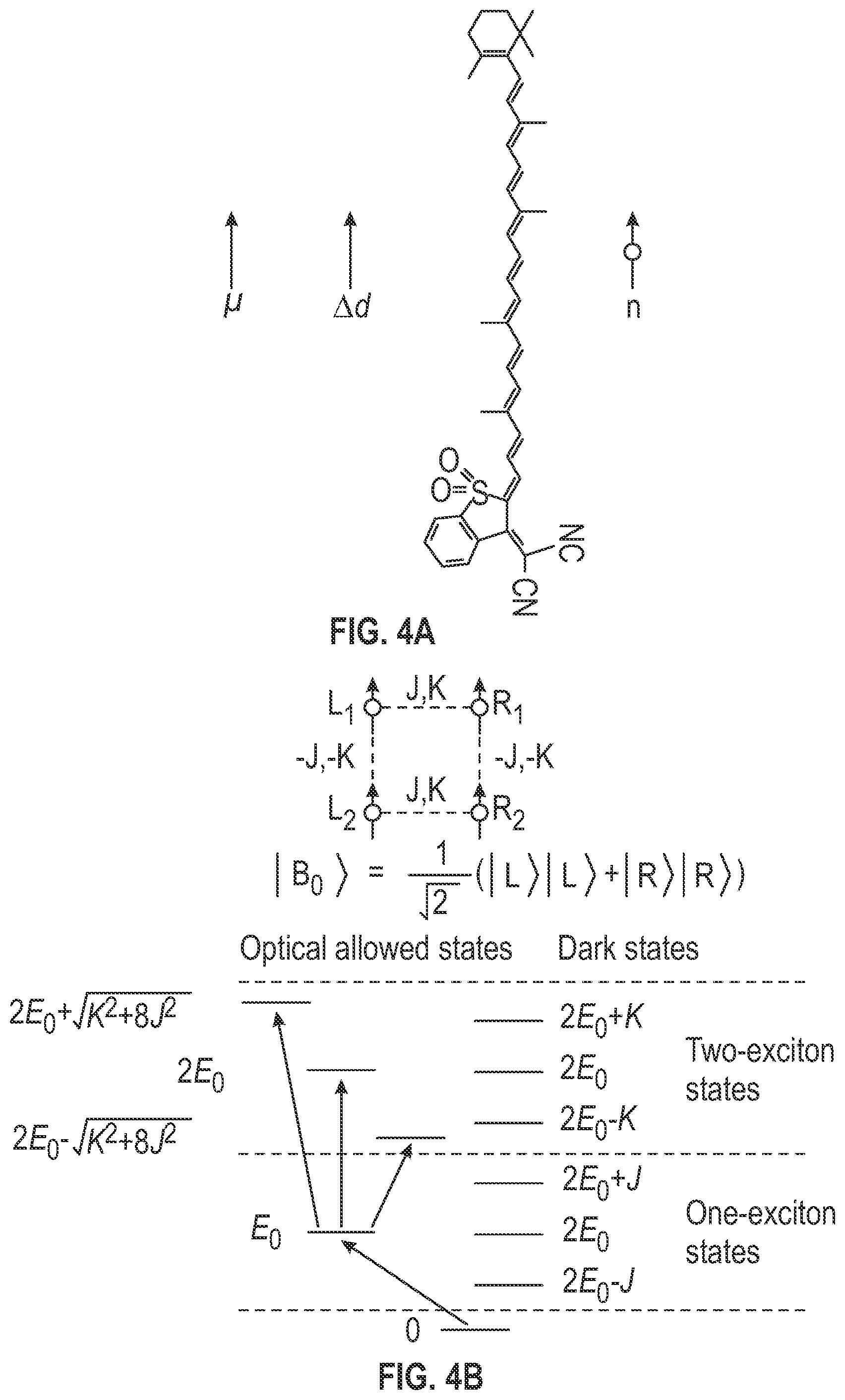 Patent US11787947 Figure 3 – Dyes in dye aggregate systems—engineering J, K, and dye packing