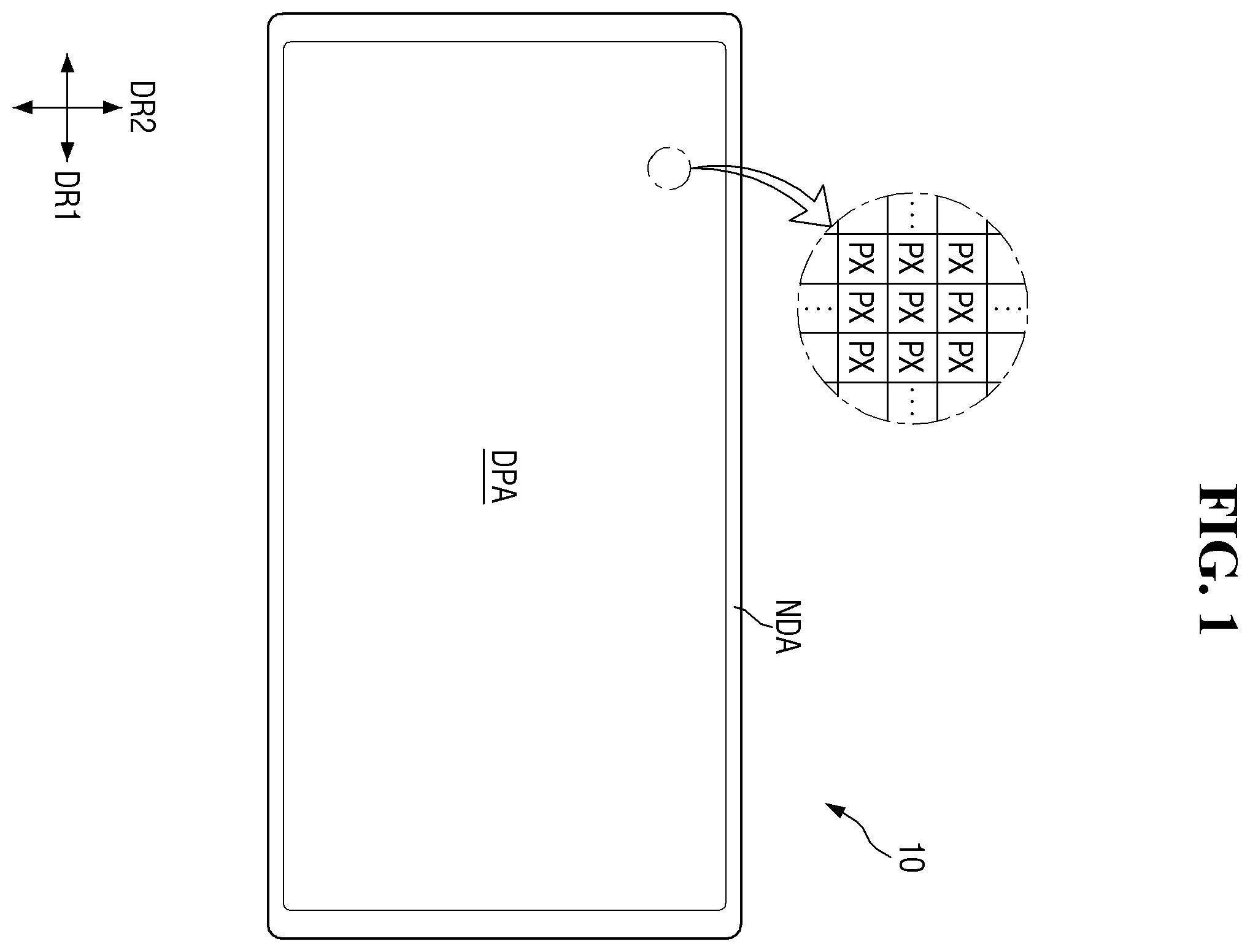 Patent US11787964 — Light emitting element ink and method of manufacturing display device — Figure 1