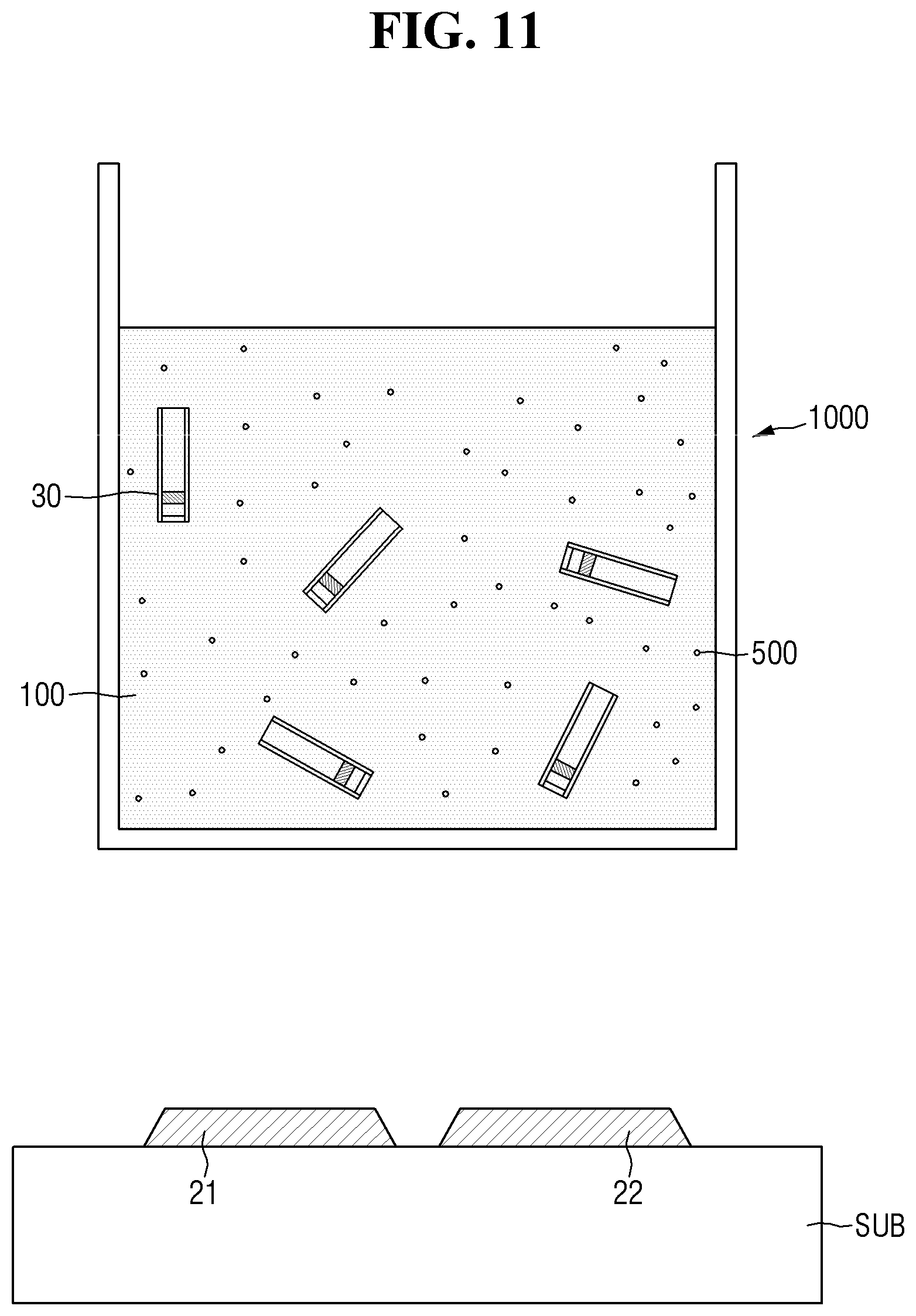 Patent US11787964 Figure 11 – Light emitting element ink and method of manufacturing display device
