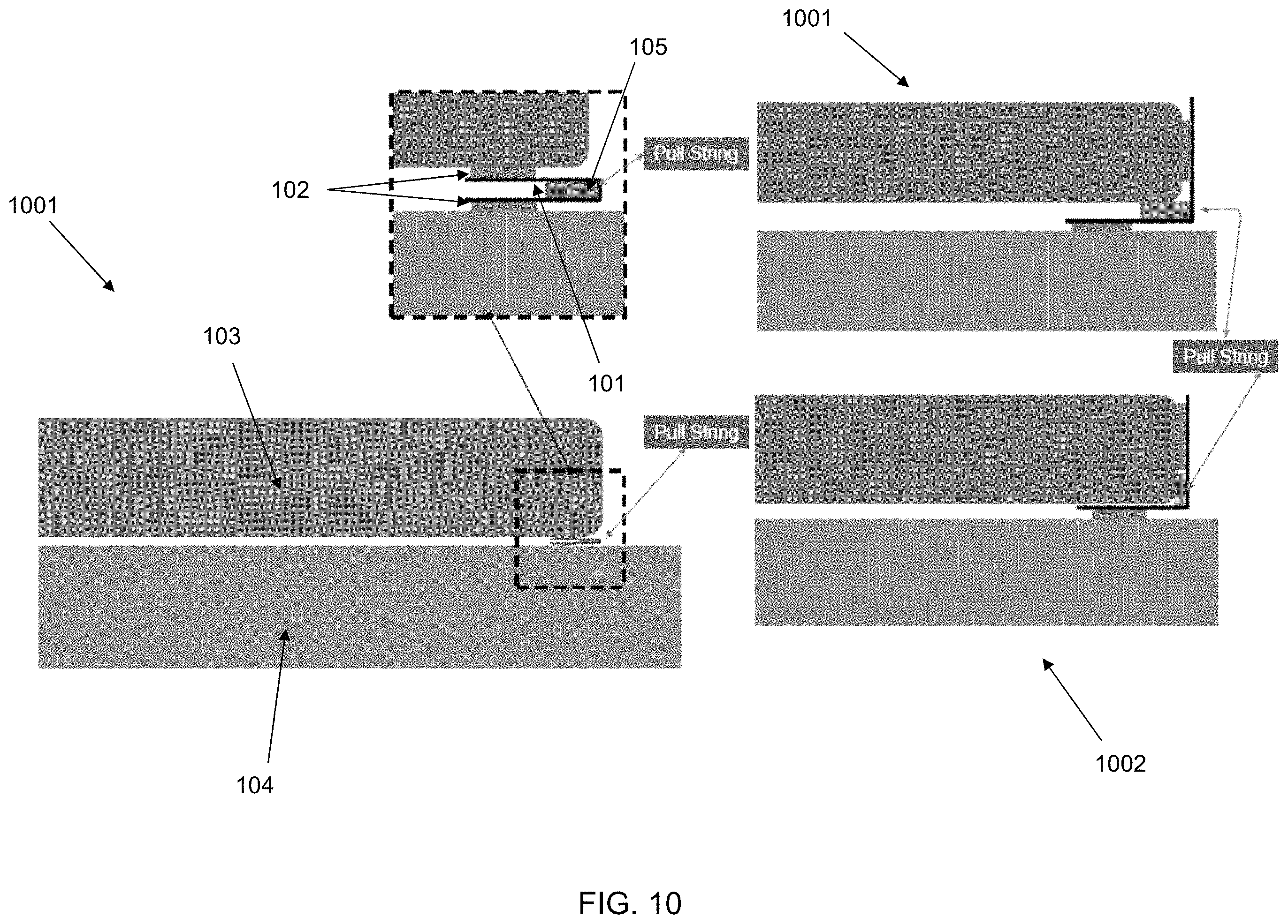 Patent US11787980 Figure 12 – Adhesive battery securement