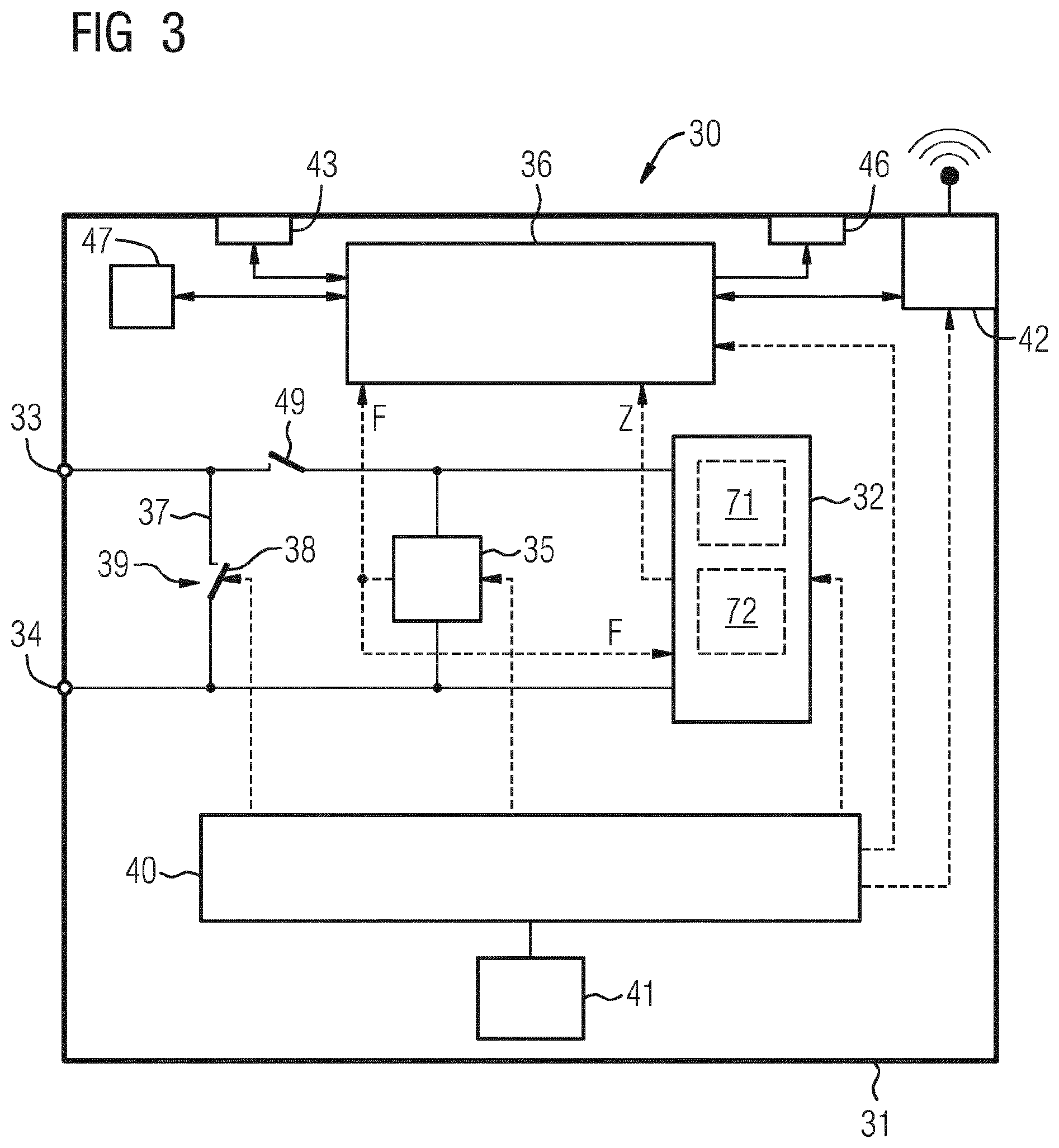 Patent US11791485 Figure 2 – Method and system for examining a fuel cell by means of a cyclic voltammetric measurement