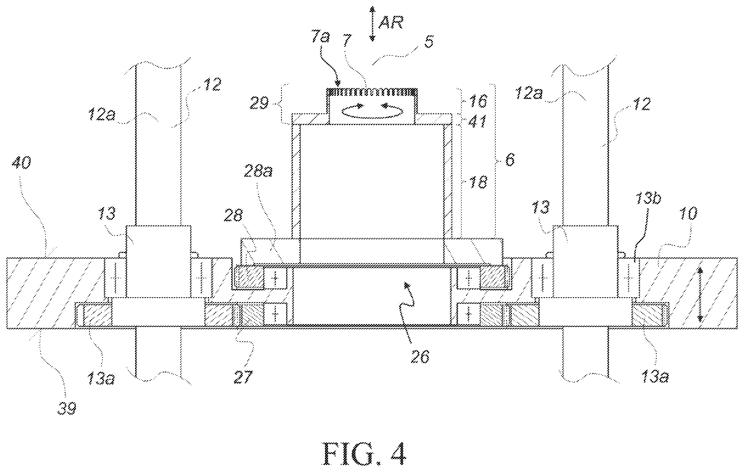 Patent US11791700 Figure 5 – Apparatus for bending ends, arranged in annular layers, of bar conductors of a stator of an electrical machine
