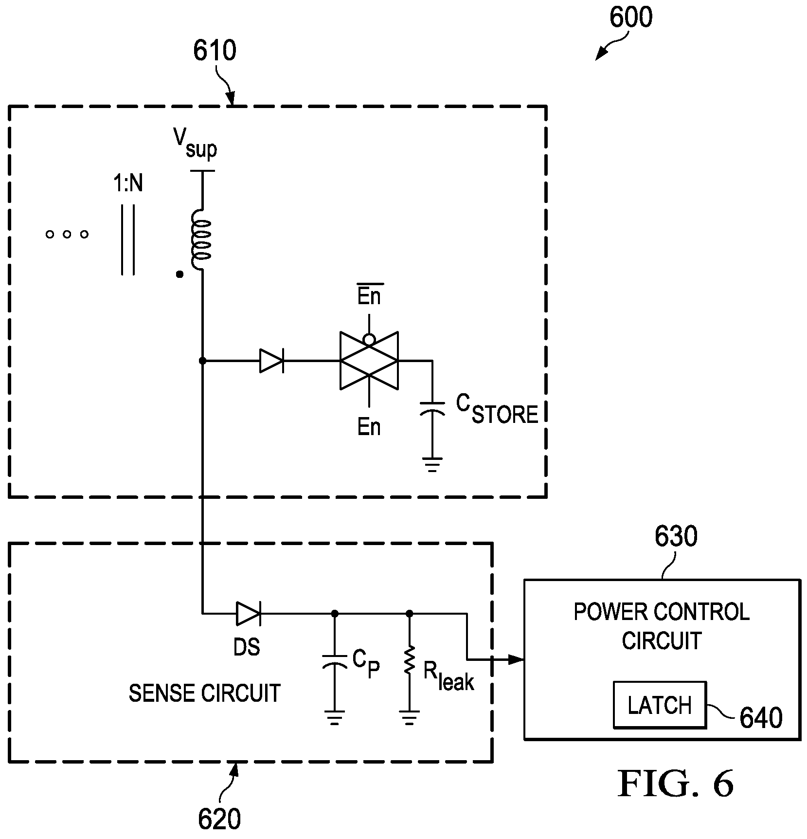 Patent US11791714 Figure 5 – Voltage conversion and charging from low bipolar input voltage
