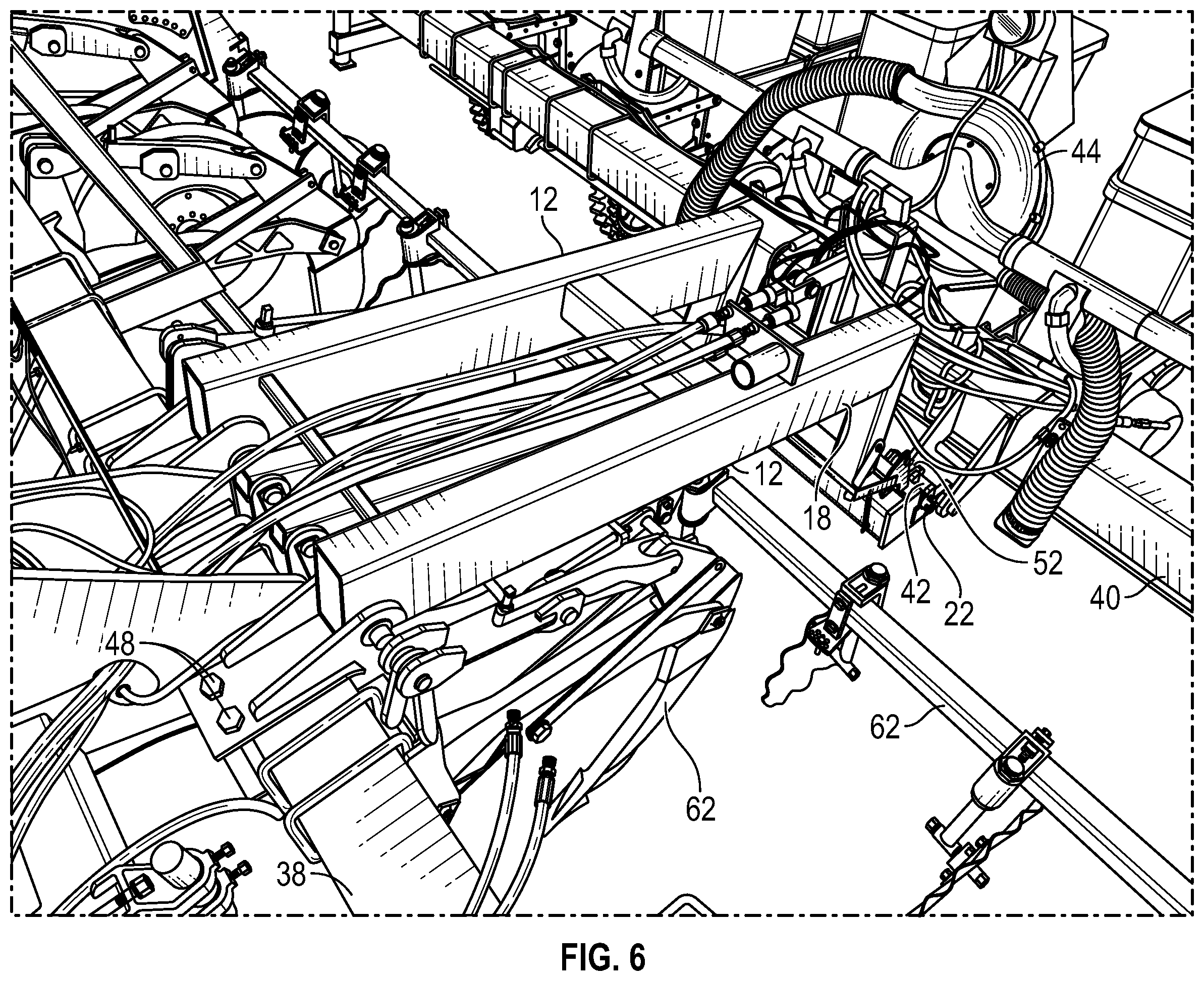 Patent US11793097 Figure 4 – Farming implement quick-attachment system