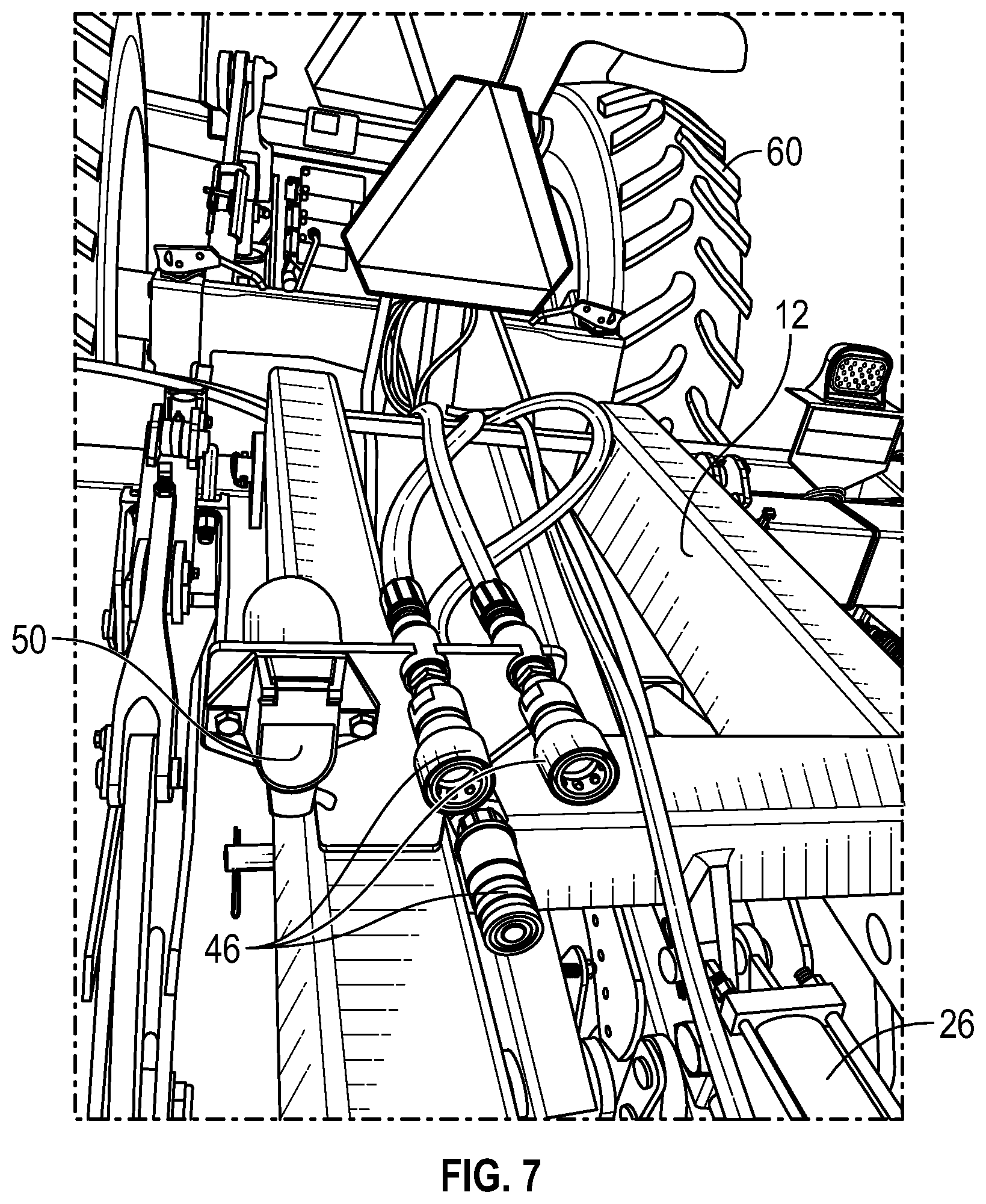 Patent US11793097 Figure 5 – Farming implement quick-attachment system