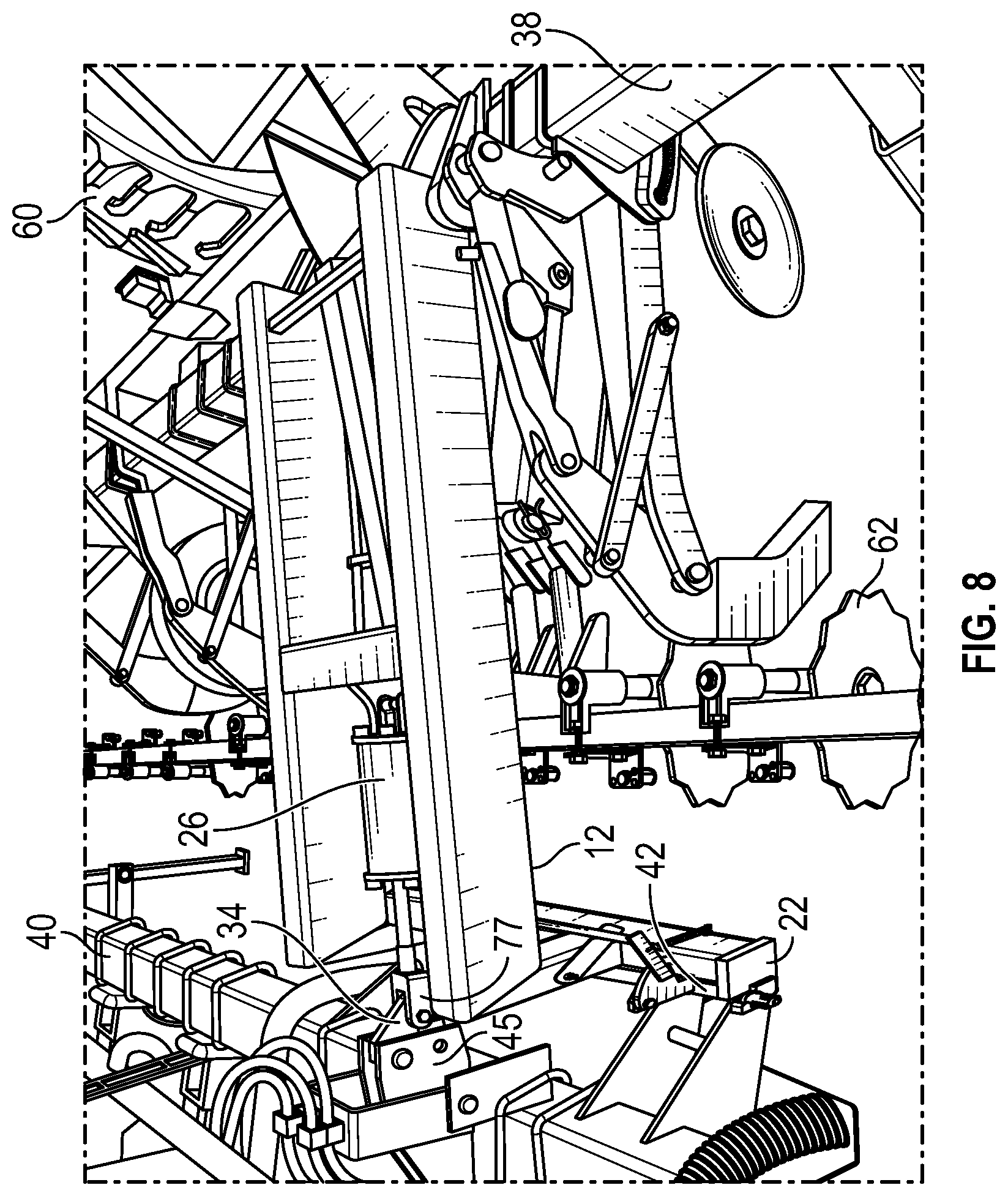 Patent US11793097 Figure 6 – Farming implement quick-attachment system