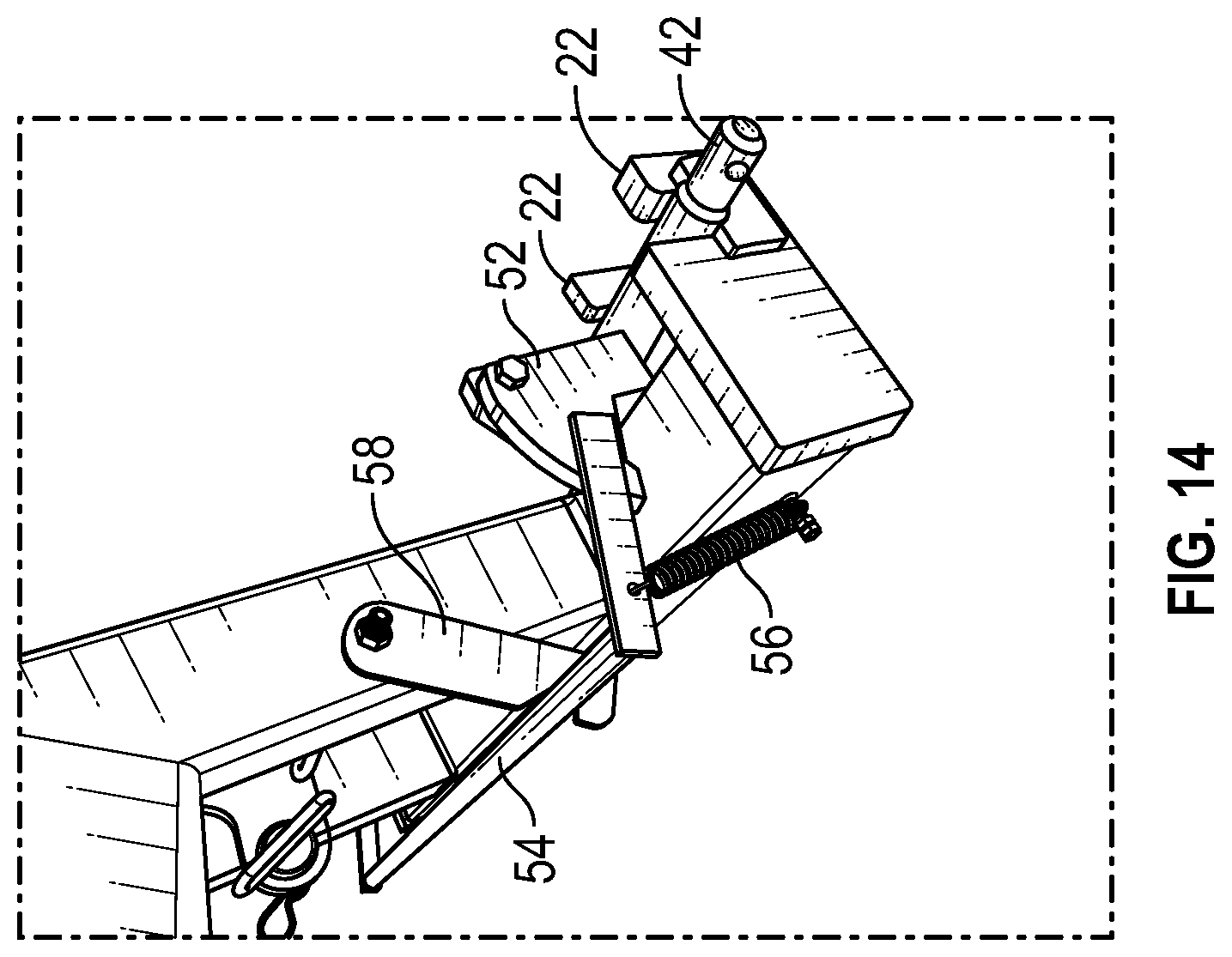 Patent US11793097 Figure 11 – Farming implement quick-attachment system