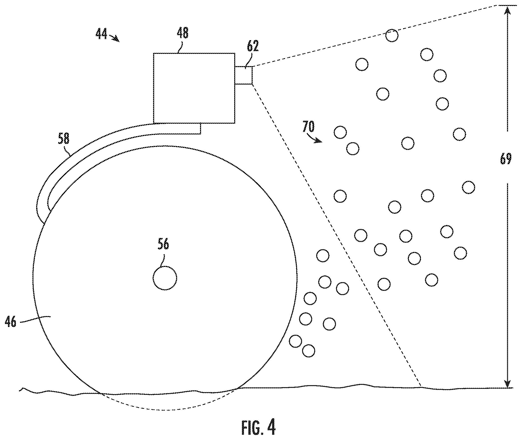 Patent US11793098 Figure 4 – System and method for detecting levelness of tools of a tillage implement based on material flow