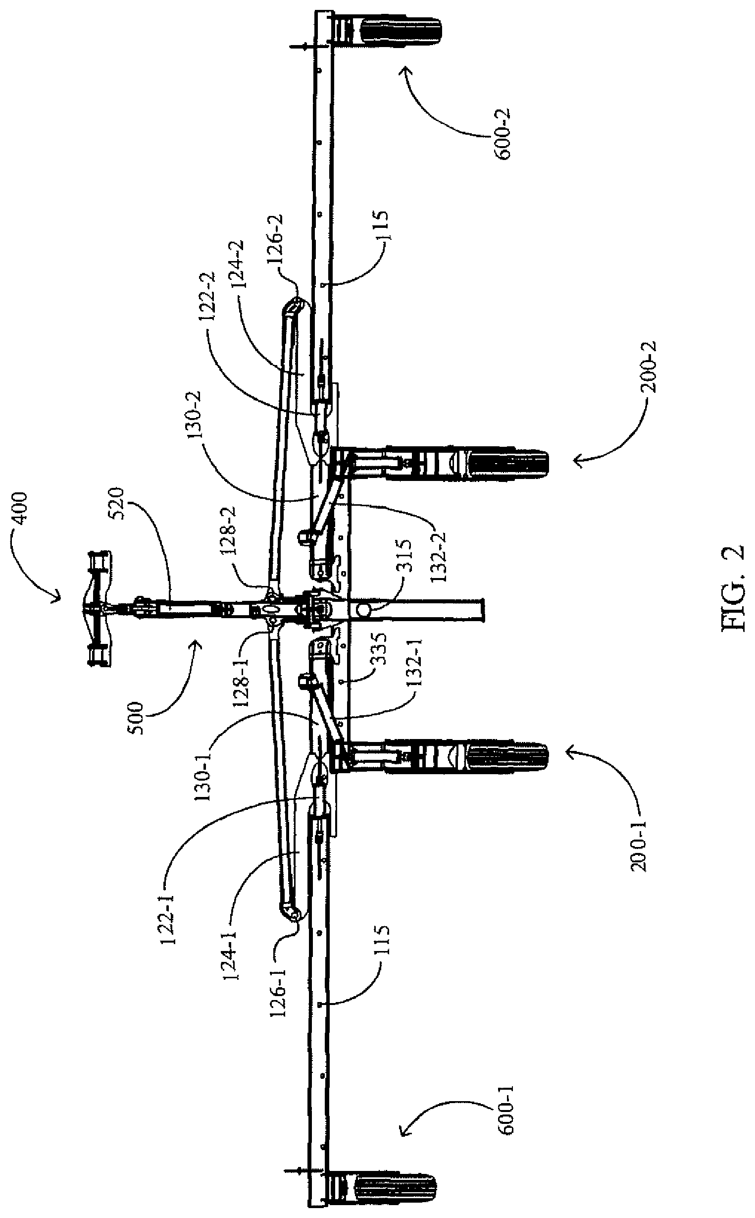 Patent US11793100 Figure 2 – Agricultural toolbar apparatus, systems, and methods