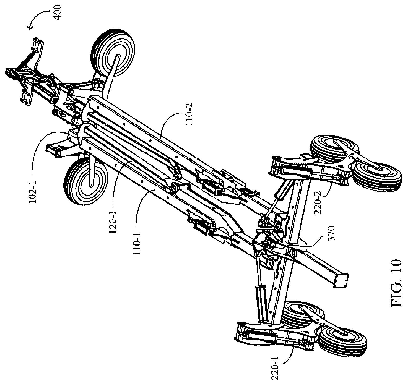 Patent US11793100 Figure 10 – Agricultural toolbar apparatus, systems, and methods