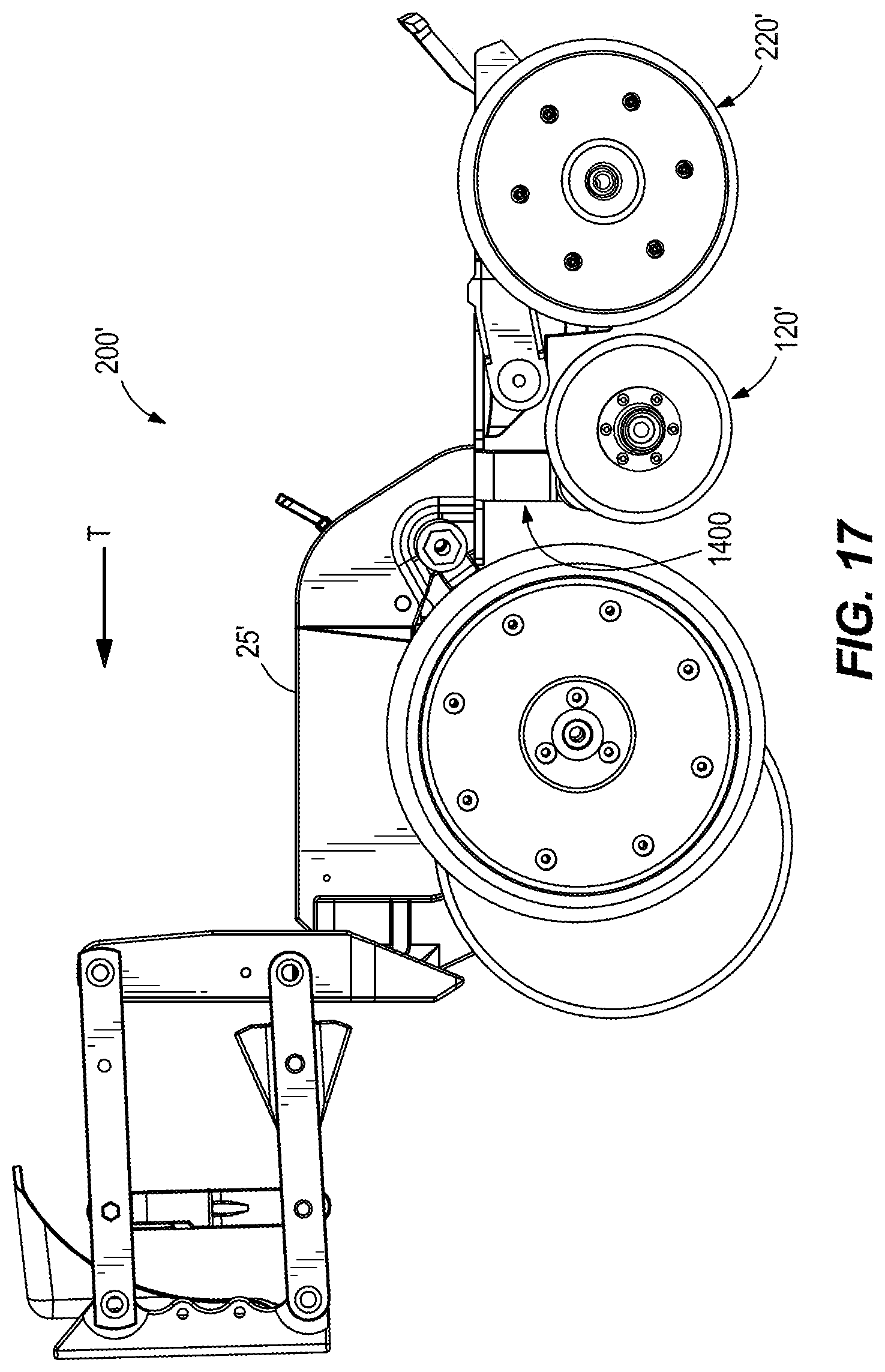 Patent US11793105 Figure 17 – Crop input applicator systems, methods, and apparatuses