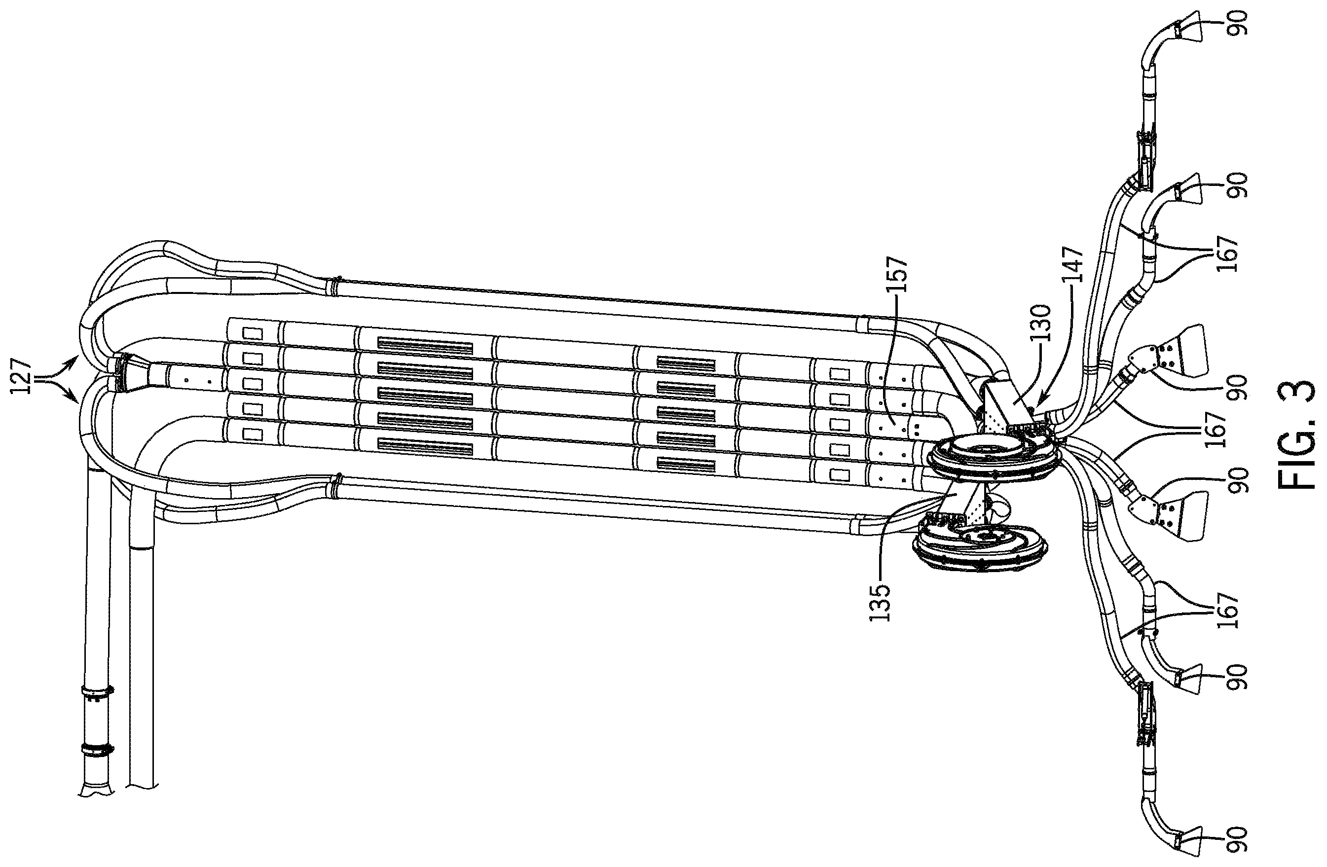 Patent US11793106 Figure 3 – Agricultural application implement with a liftable bin