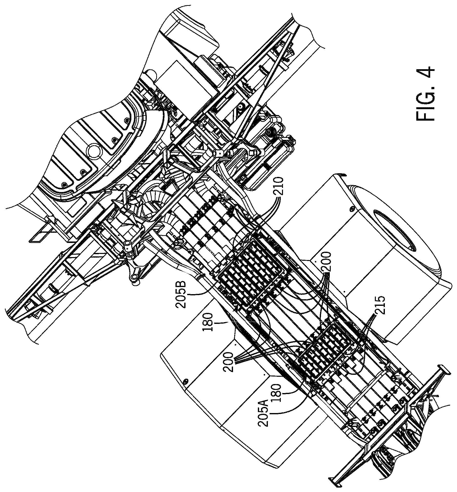 Patent US11793106 Figure 4 – Agricultural application implement with a liftable bin