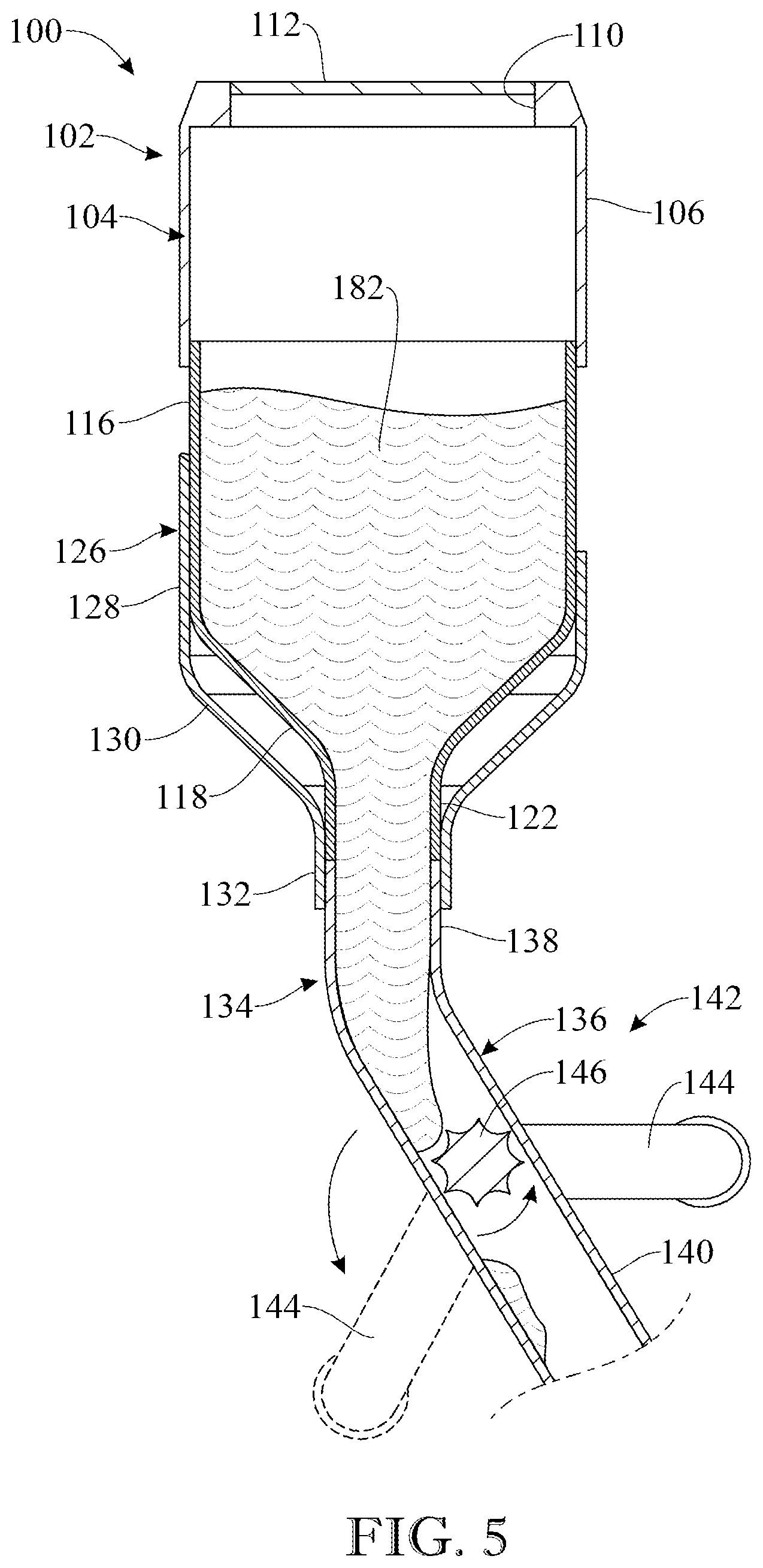 Patent US11793107 Figure 5 – Gardening material dispensing apparatus