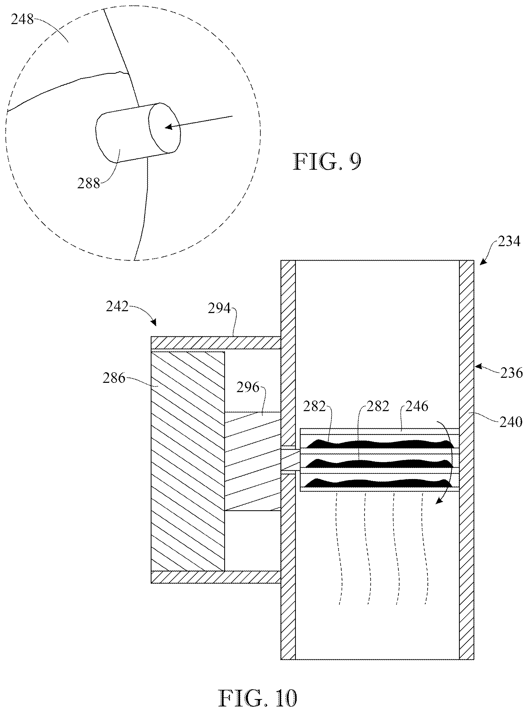 Patent US11793107 Figure 9 – Gardening material dispensing apparatus