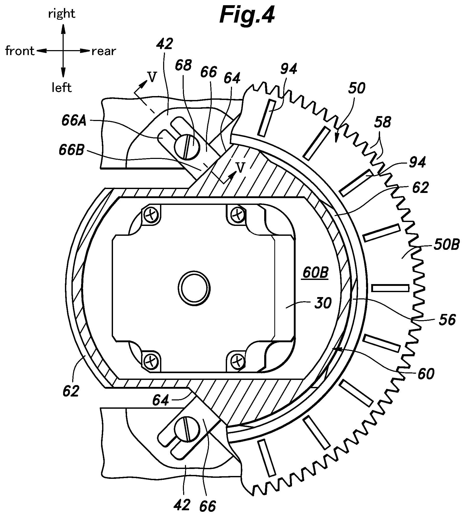 Patent US11793110 Figure 4 – Work machine with height adjustable work unit