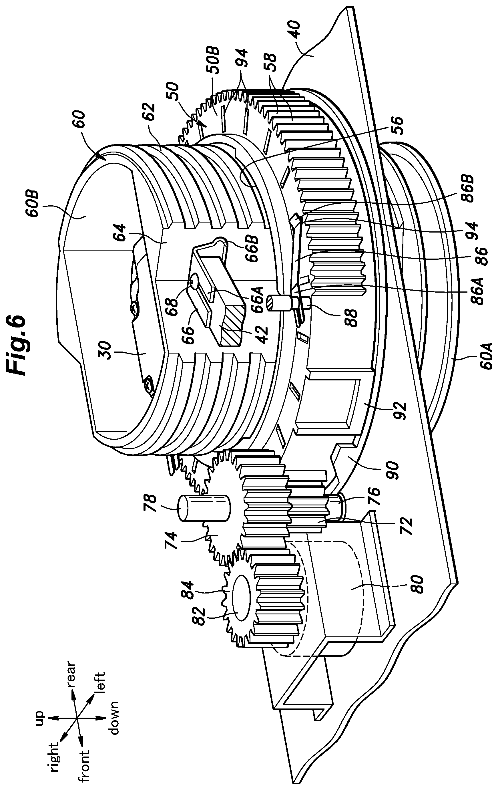 Patent US11793110 Figure 6 – Work machine with height adjustable work unit