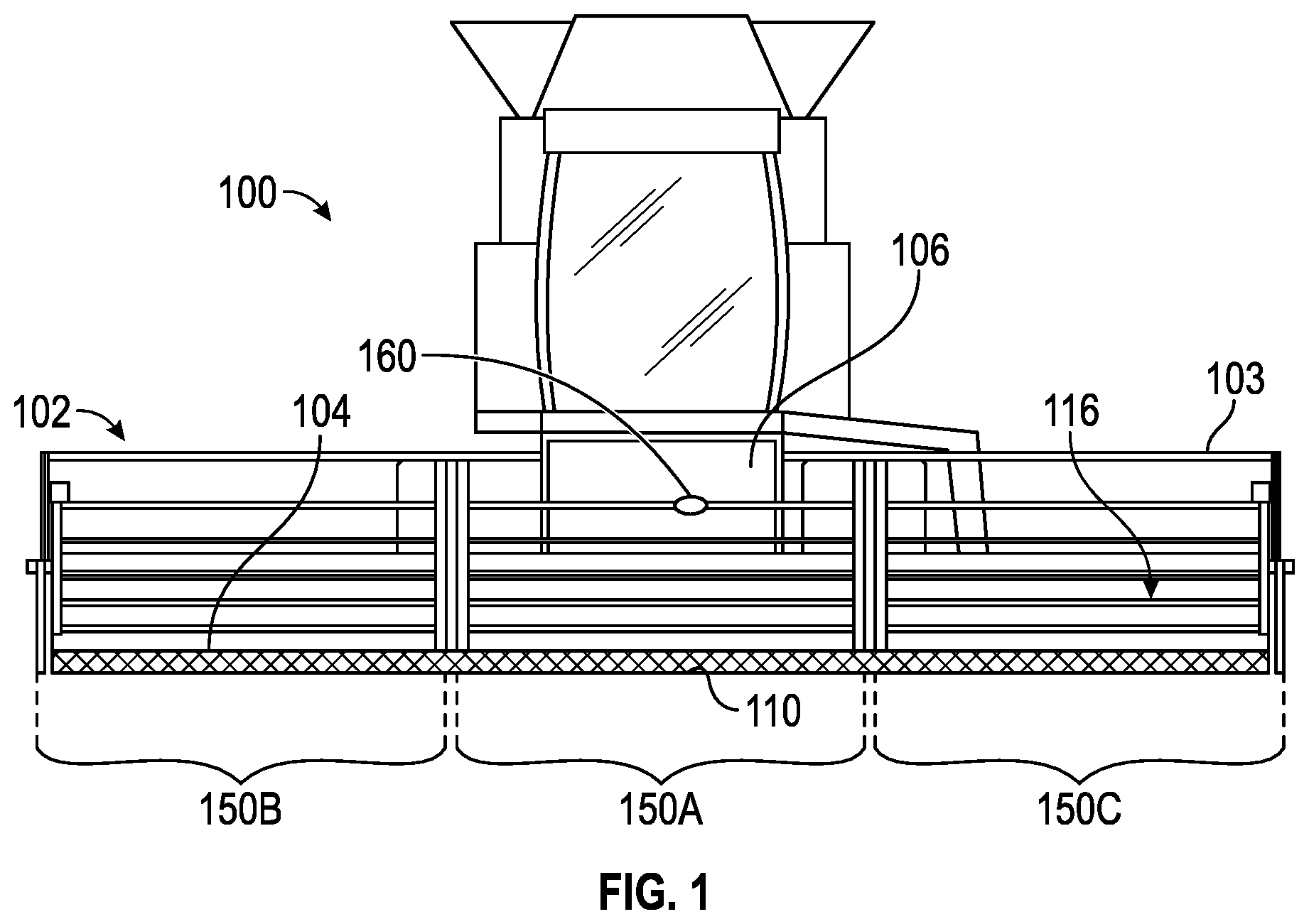 Patent US11793111 Figure 1 – Harvesting head reel-mounted laser measurement