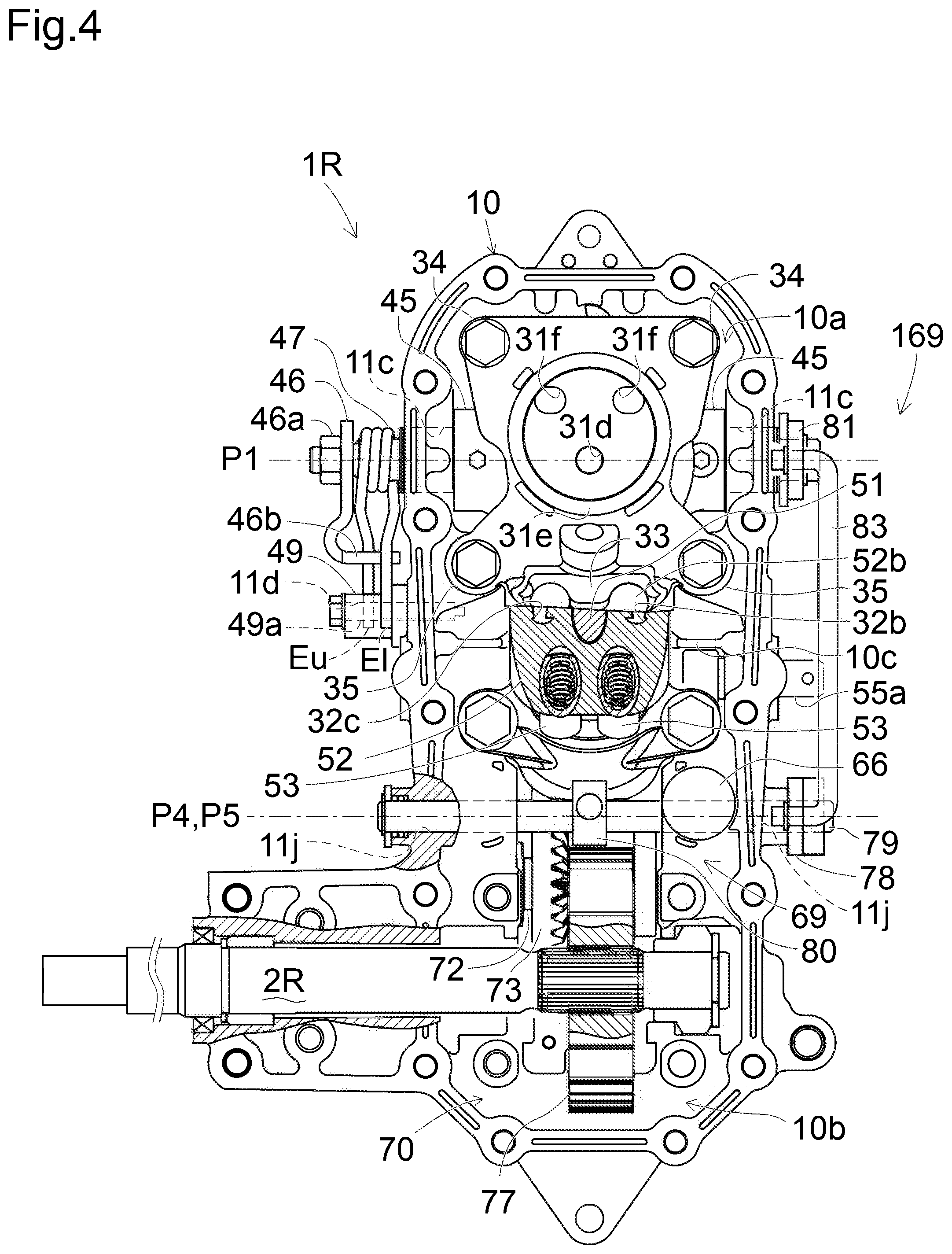 Patent US11793113 Figure 4 – Transaxle
