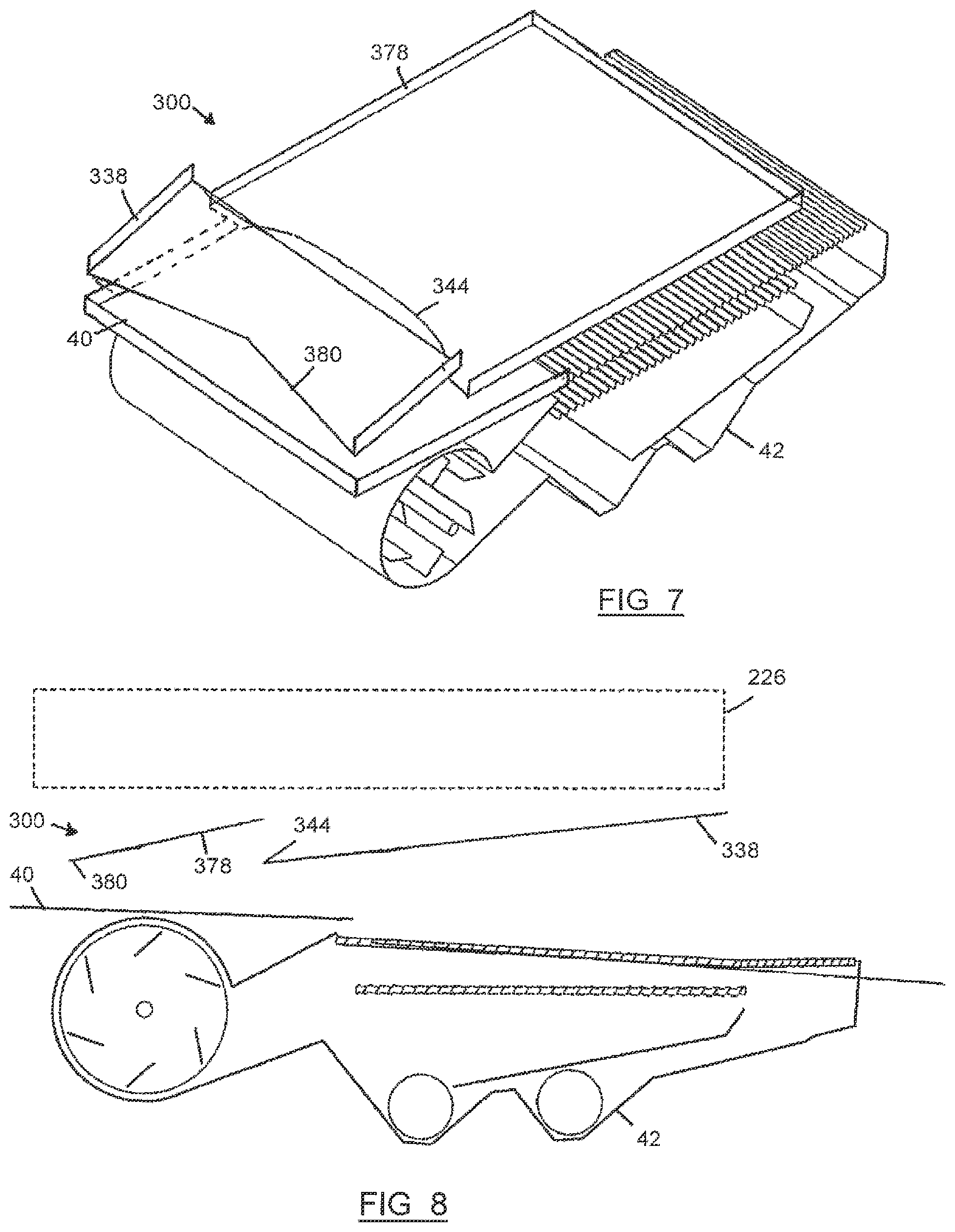 Patent US11793115 Figure 5 – Material conveyance system in a combine harvester