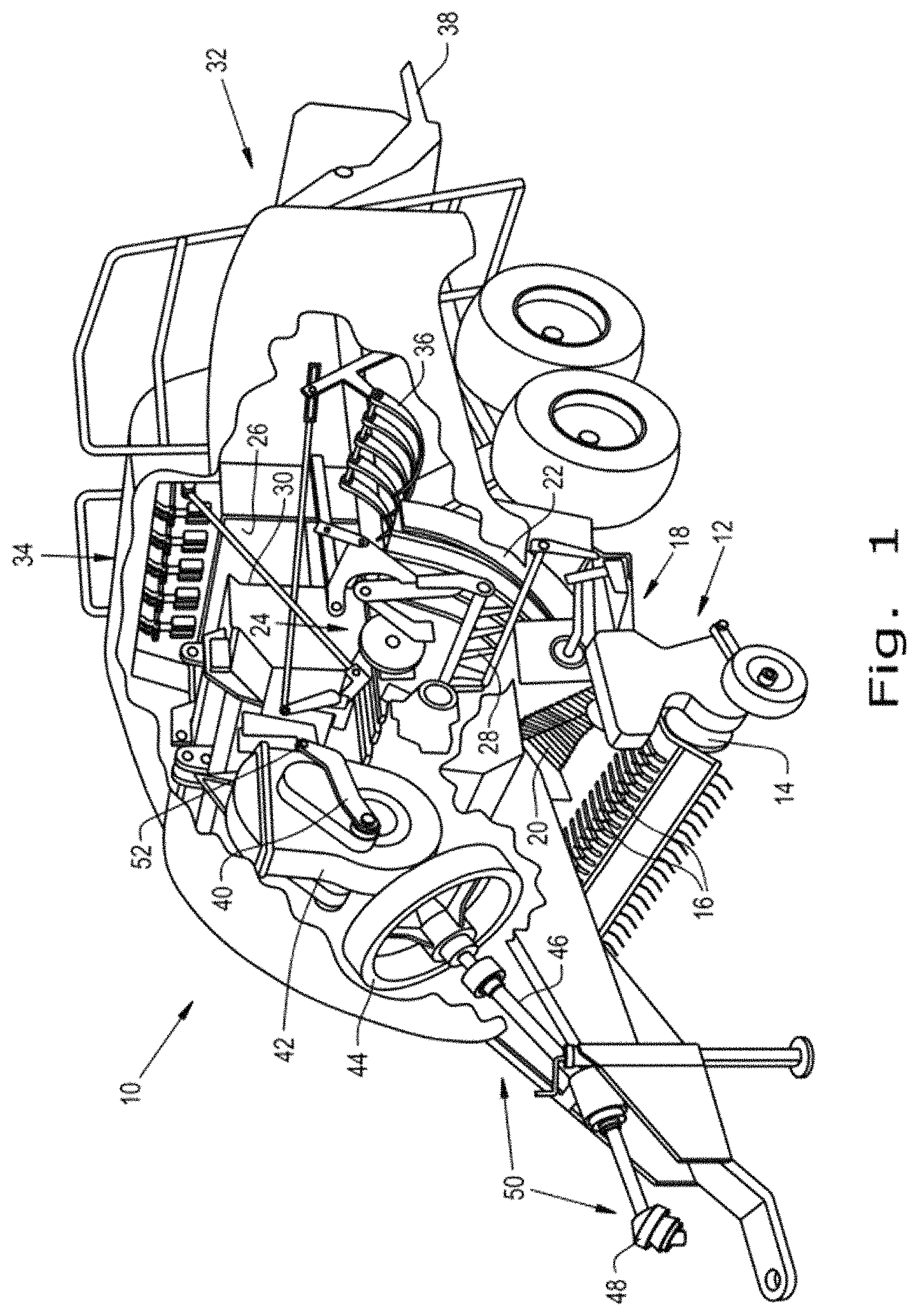 Patent US11793116 Figure 1 – Agricultural baler with frameless and weldless plunger