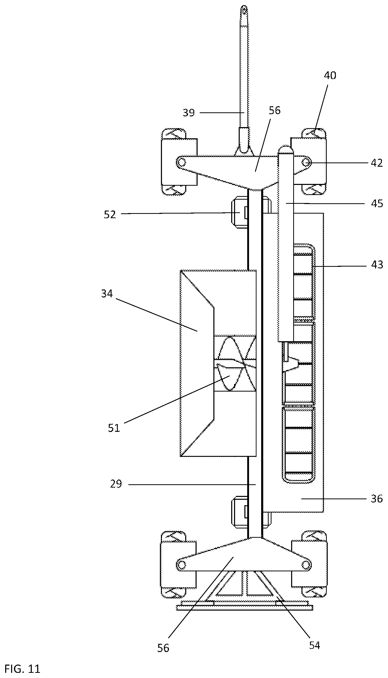 Patent US11793117 Figure 5 – Self-trailering grain bagging machine on four wheels