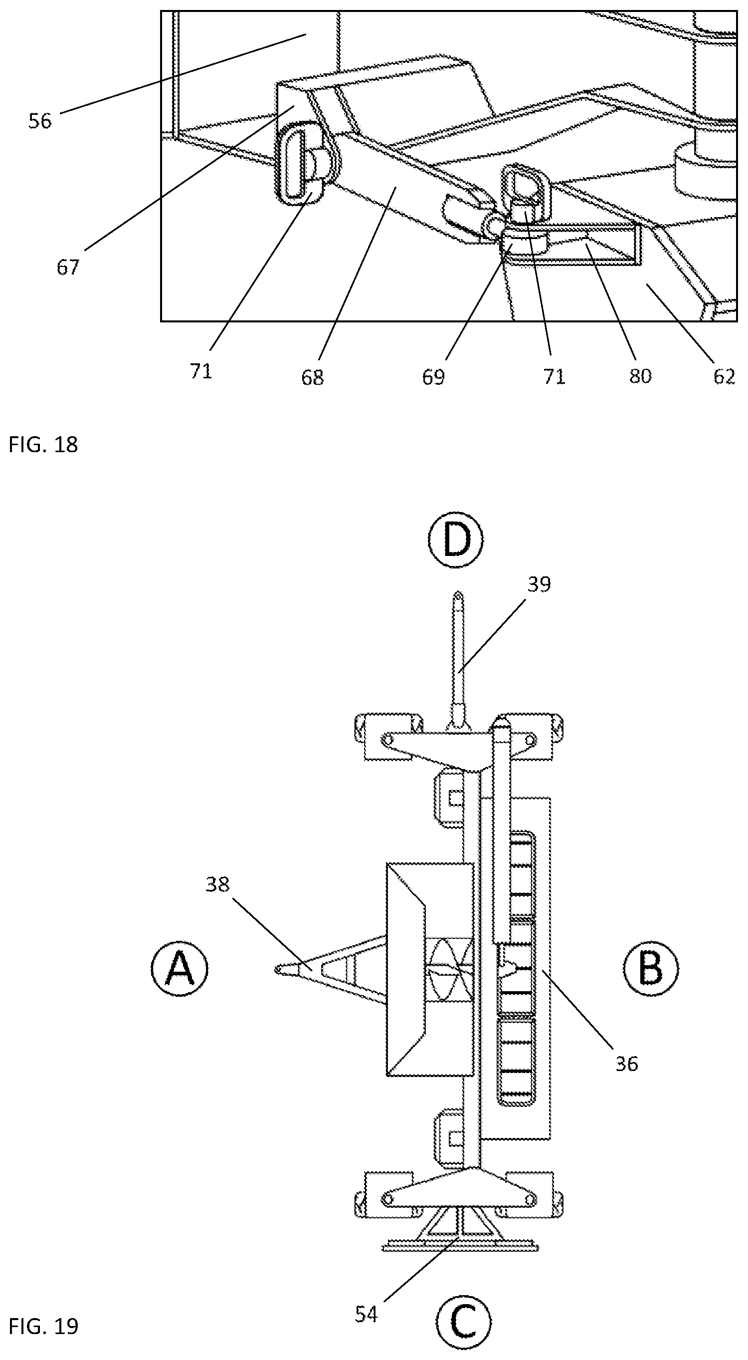 Patent US11793117 Figure 9 – Self-trailering grain bagging machine on four wheels