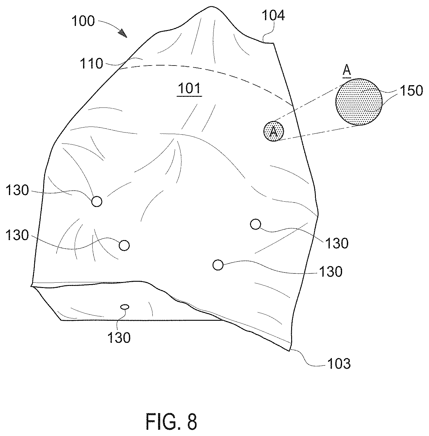 Patent US11793120 Figure 8 – Ready to use grow bags and methods of making and using the same