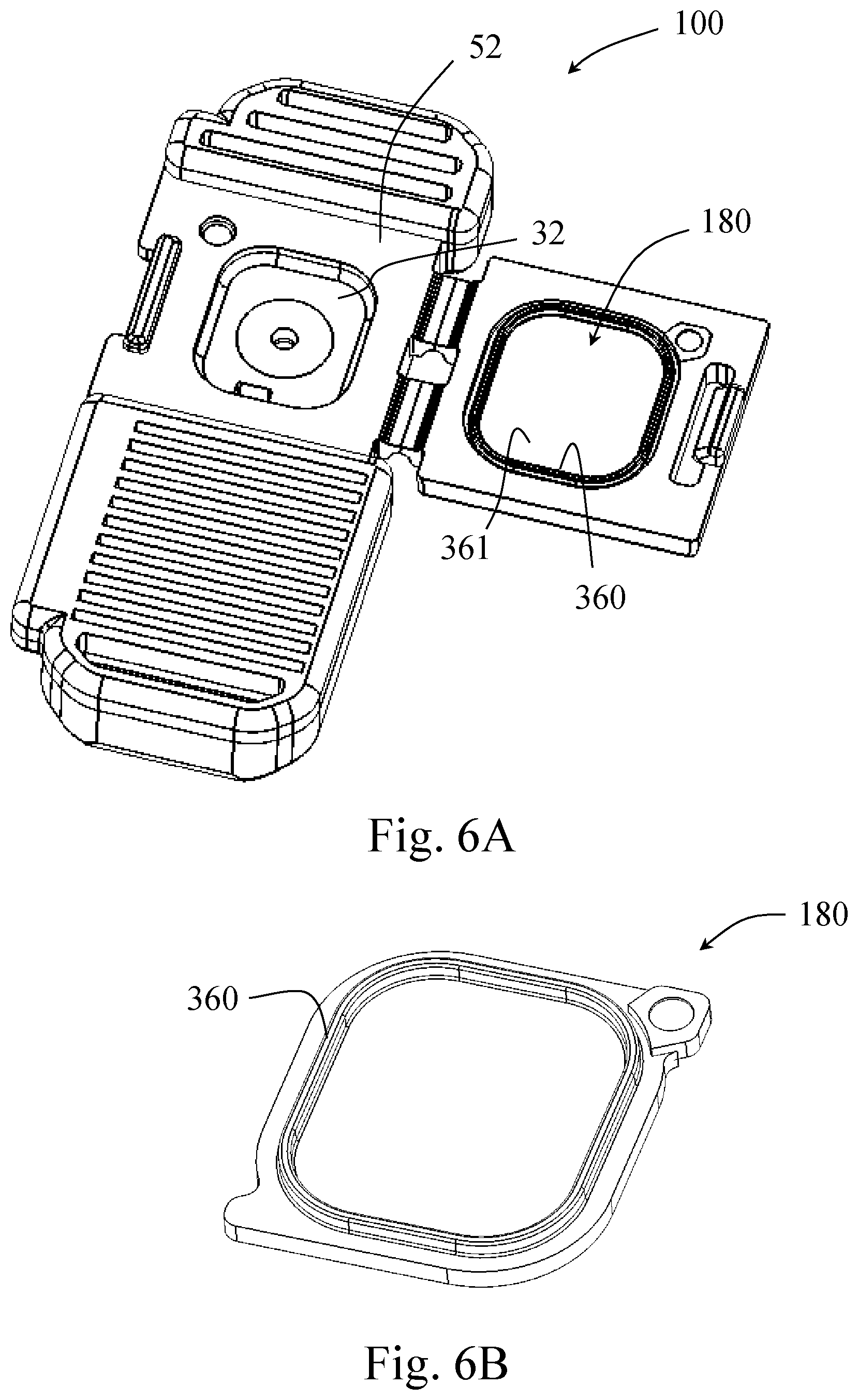 Patent US11793127 Figure 4 – Drip emitter having membrane with a non-planar portion protruding into regulating chamber recess