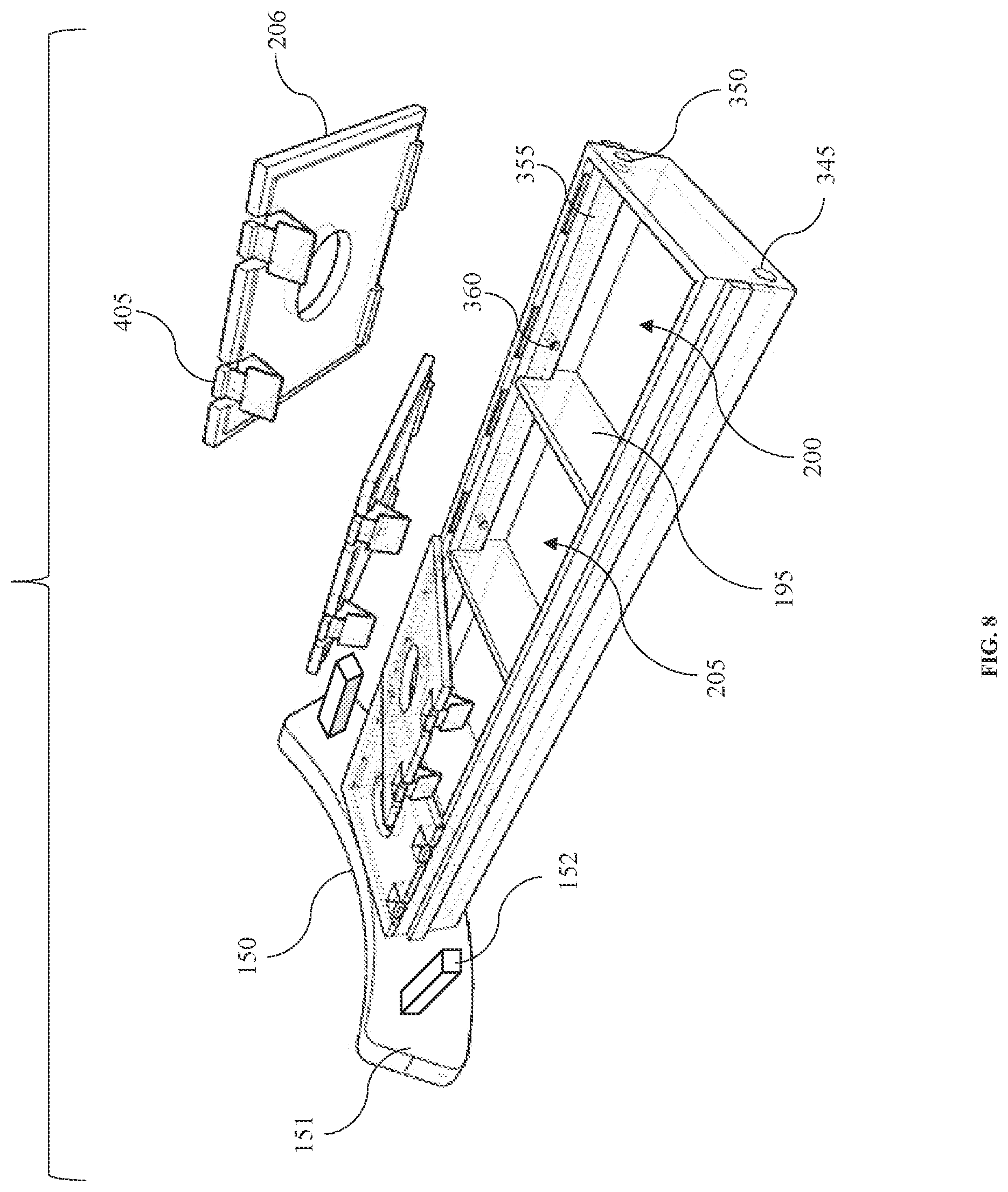Patent US11793131 Figure 8 – Apparatus, methods, and systems for providing an indoor gardening, household appliance