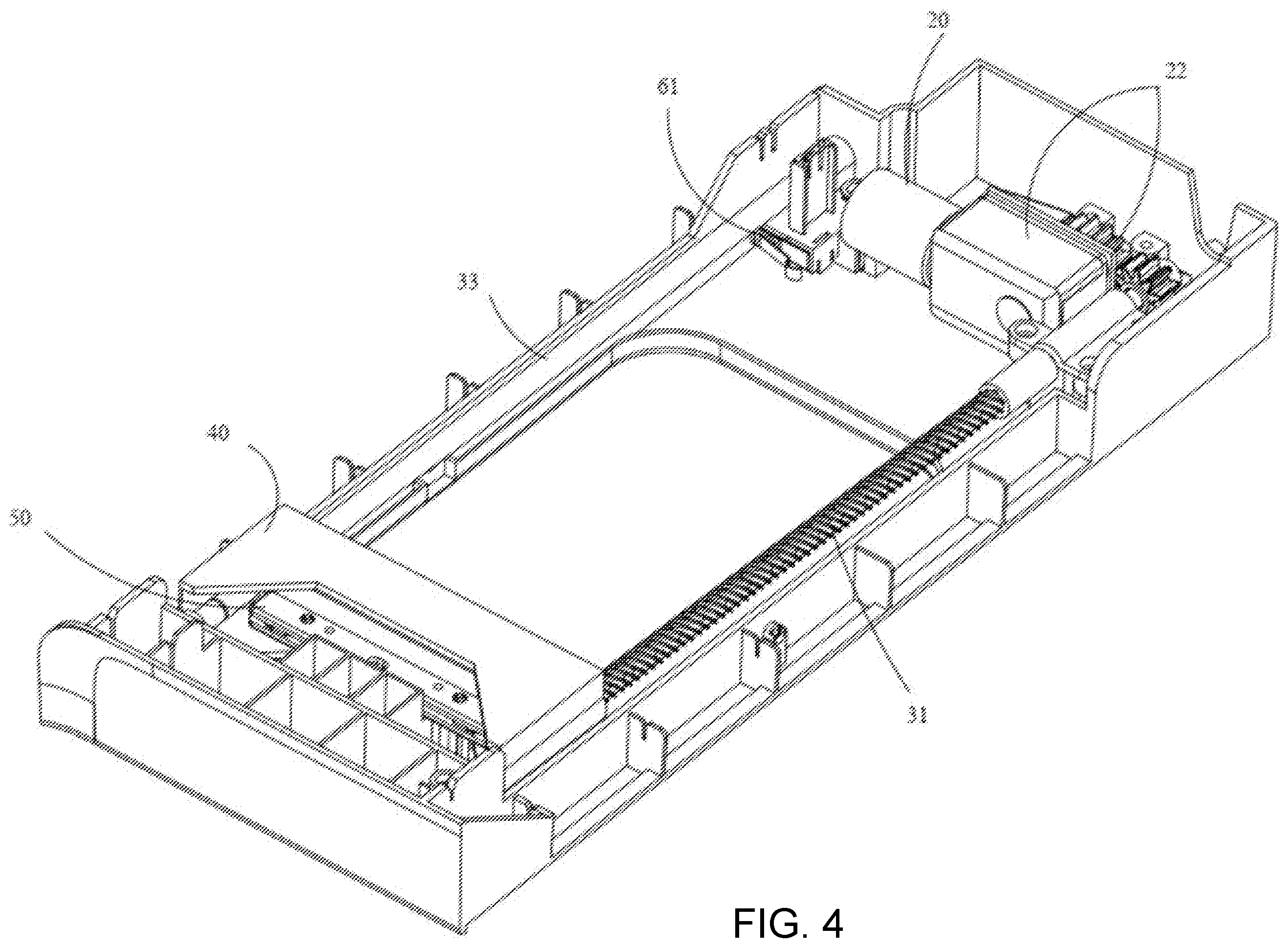 Patent US11793154 Figure 4 – Automatic trash bag sealing device in an automatic cat litter box and automatic cat litter box