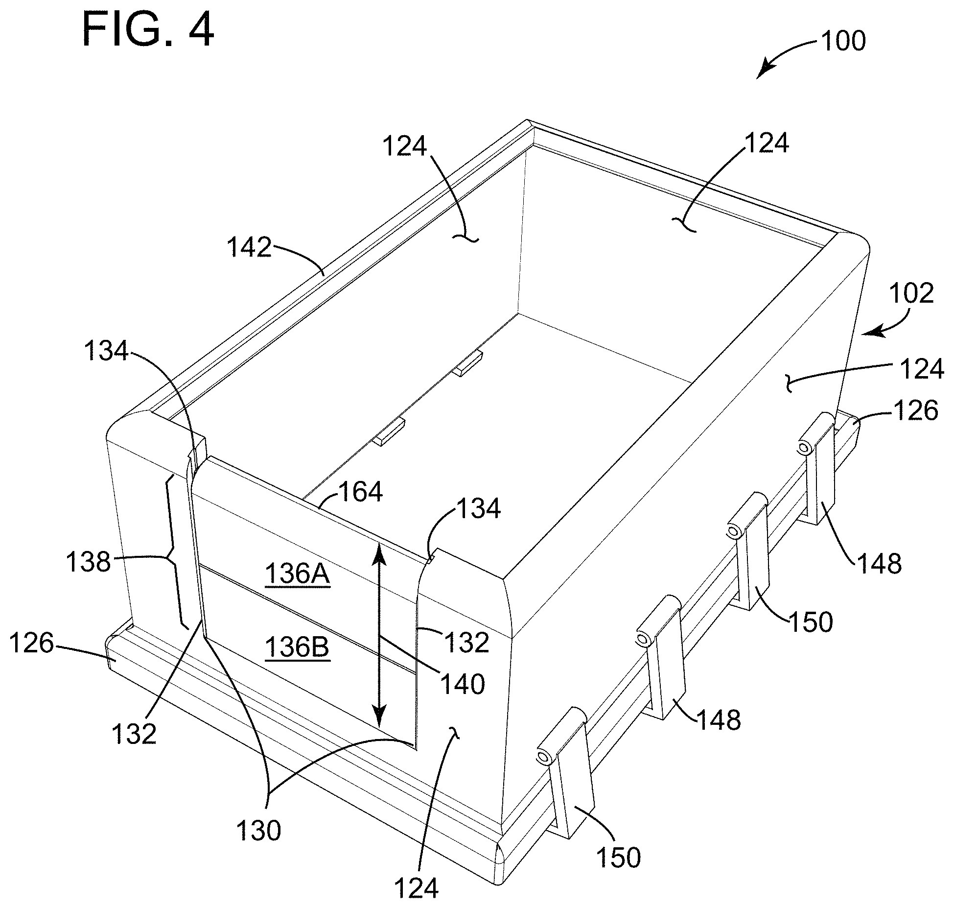 Patent US11793155 Figure 6 – Cat litter box system
