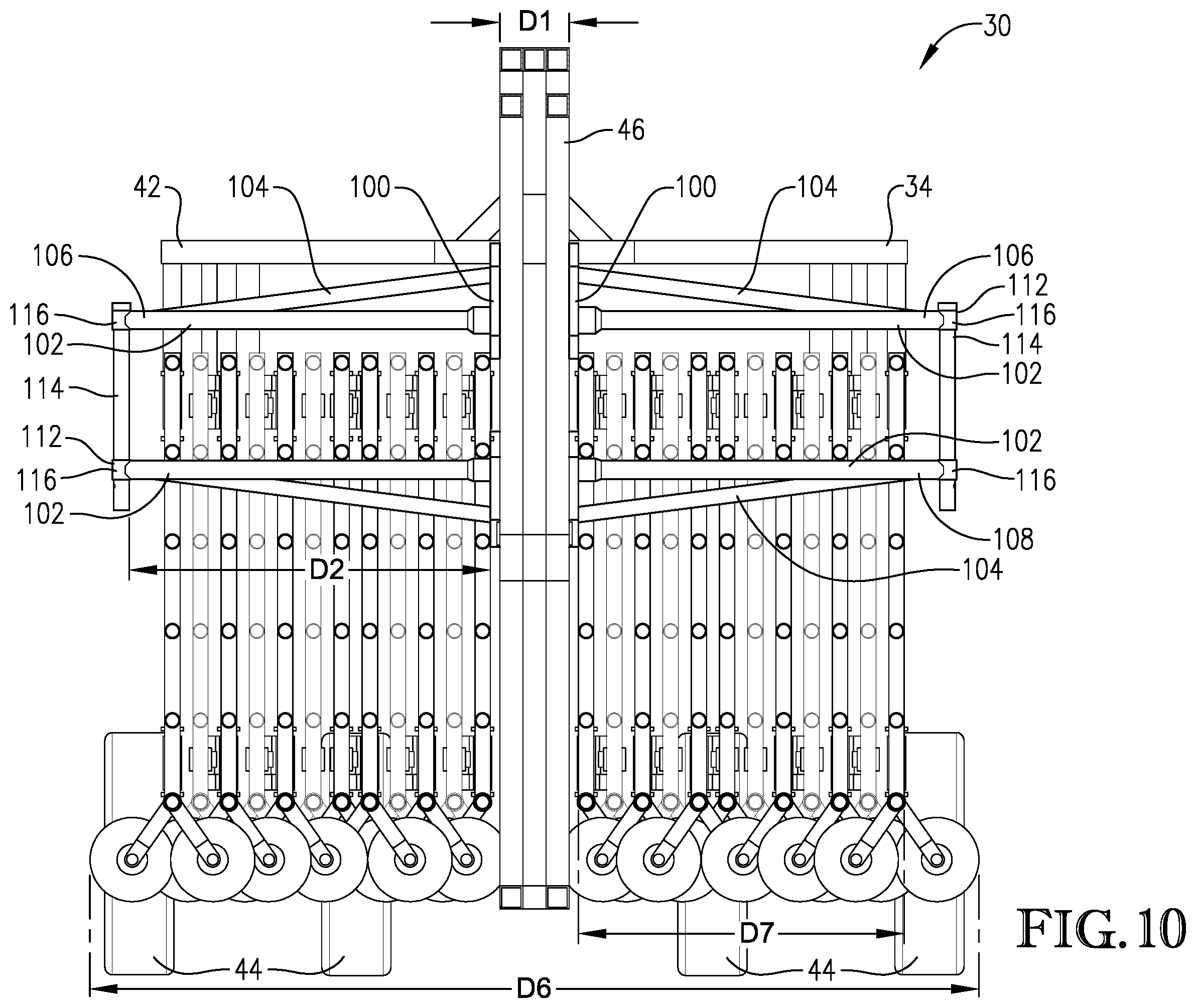 Patent US11793158 Figure 10 – Portable corral suspension with torsion axle