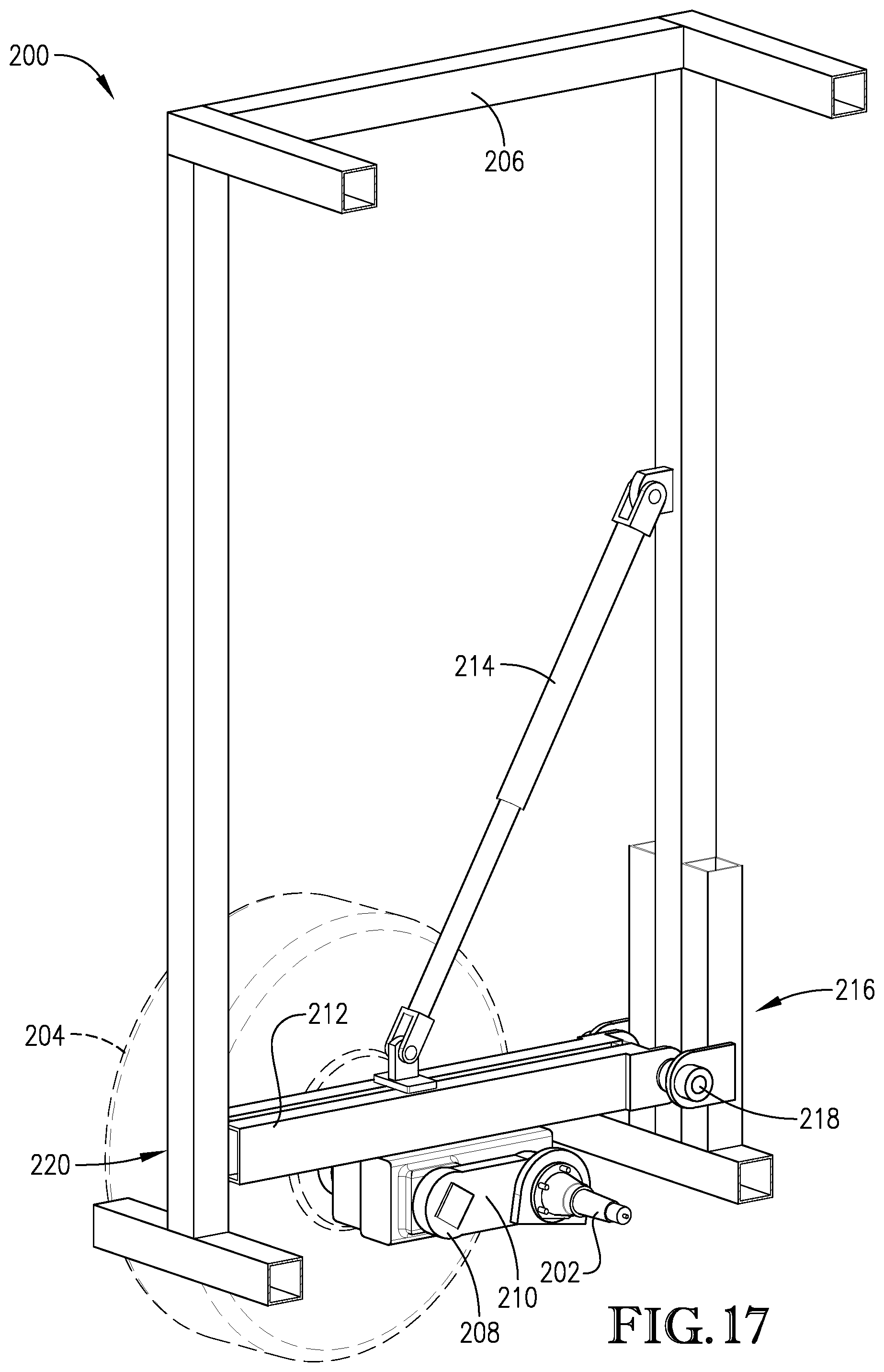 Patent US11793158 Figure 16 – Portable corral suspension with torsion axle