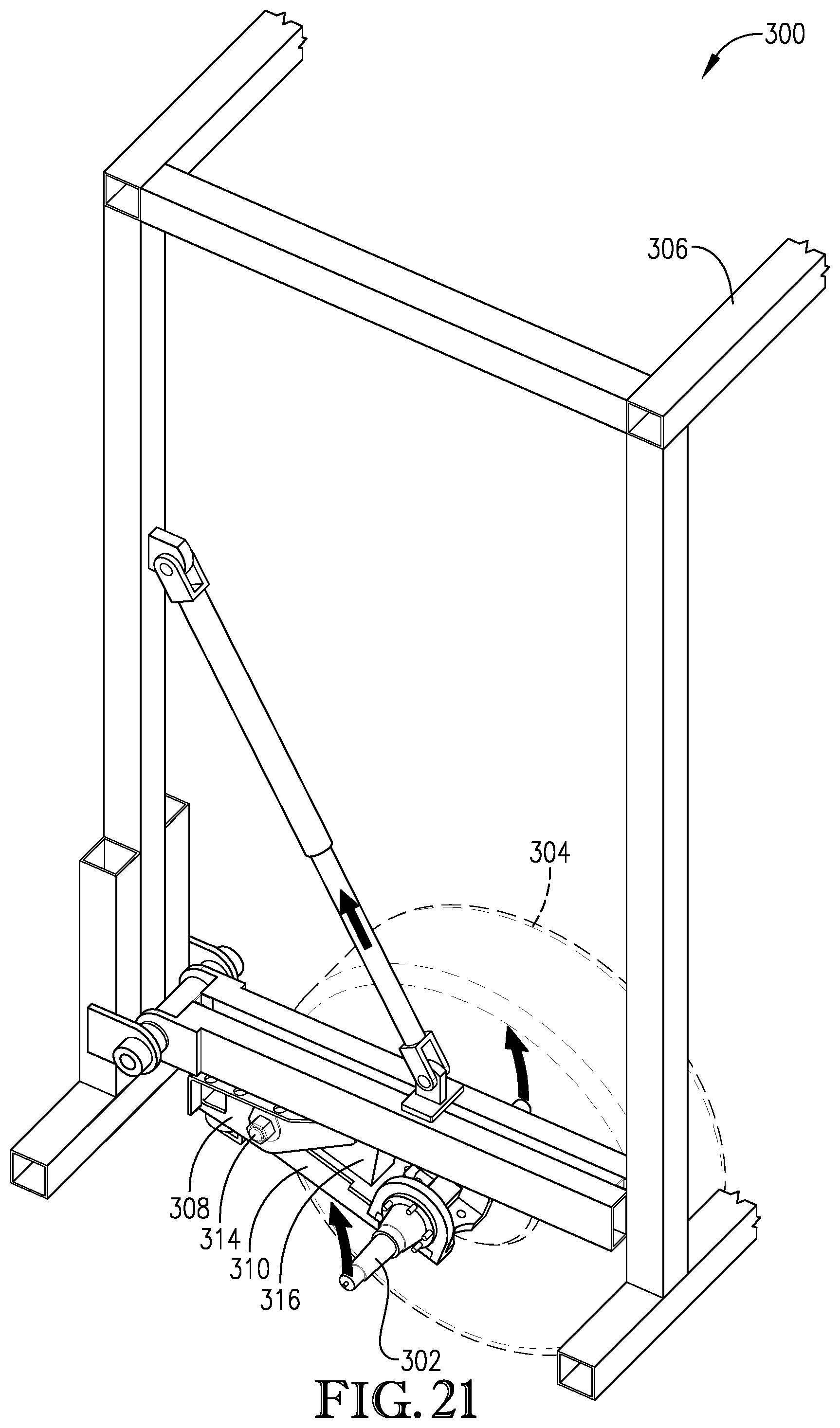 Patent US11793158 Figure 20 – Portable corral suspension with torsion axle