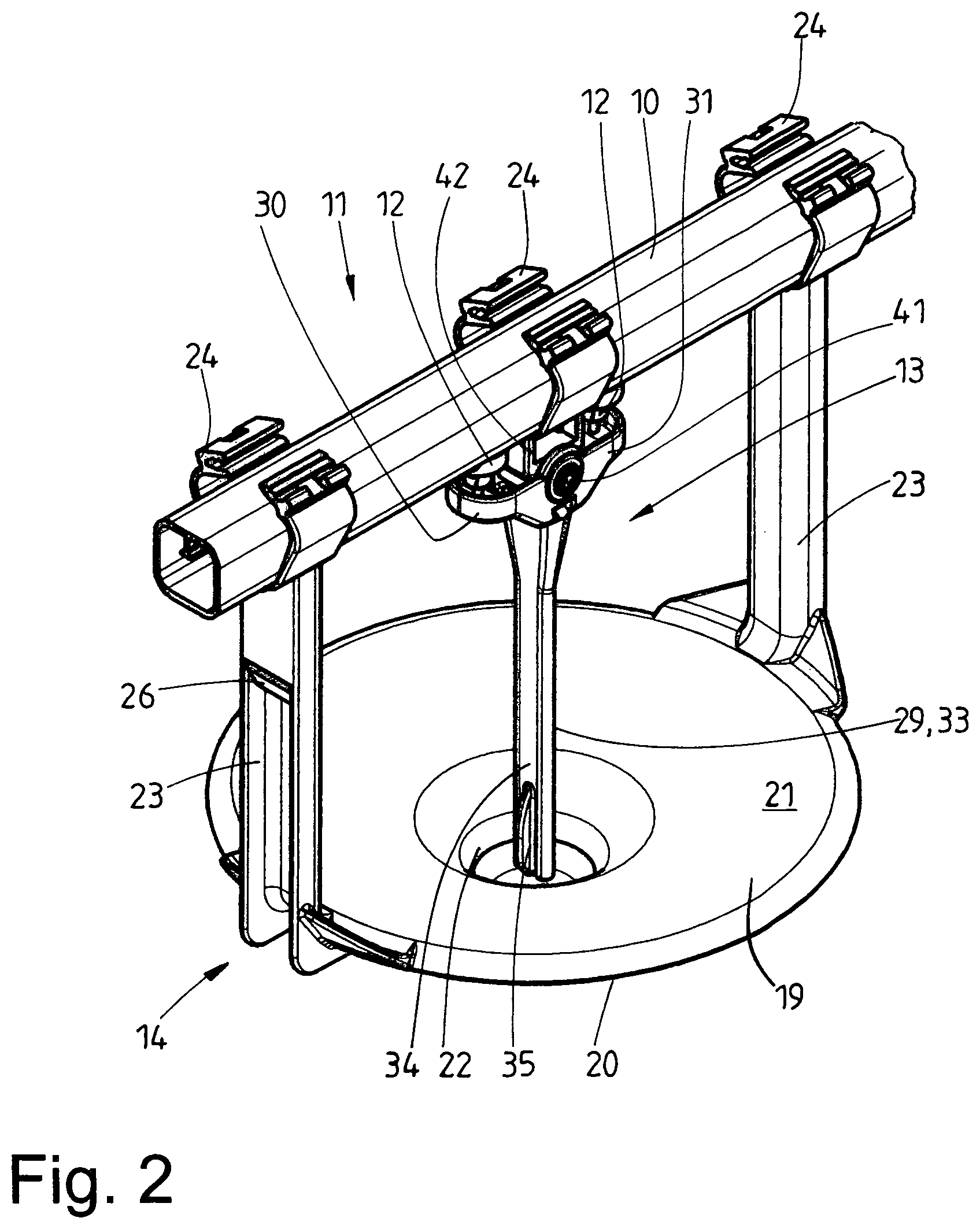 Patent US11793163 Figure 2 – Animal drinker, in particular for beaked animals