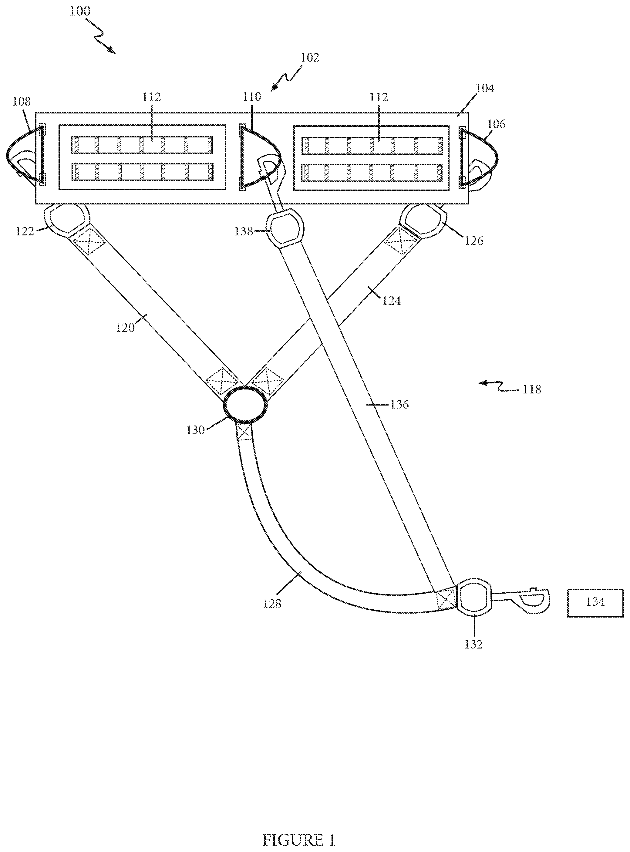 Patent US11793166 Figure 1 – Animal training method, apparatus, and system for achieving heeling behavior