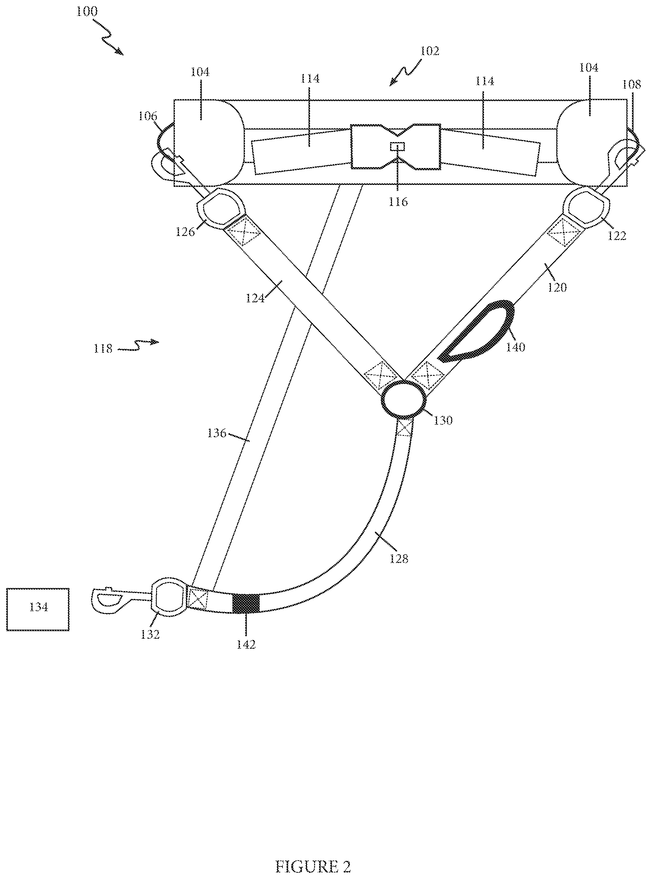 Patent US11793166 Figure 2 – Animal training method, apparatus, and system for achieving heeling behavior