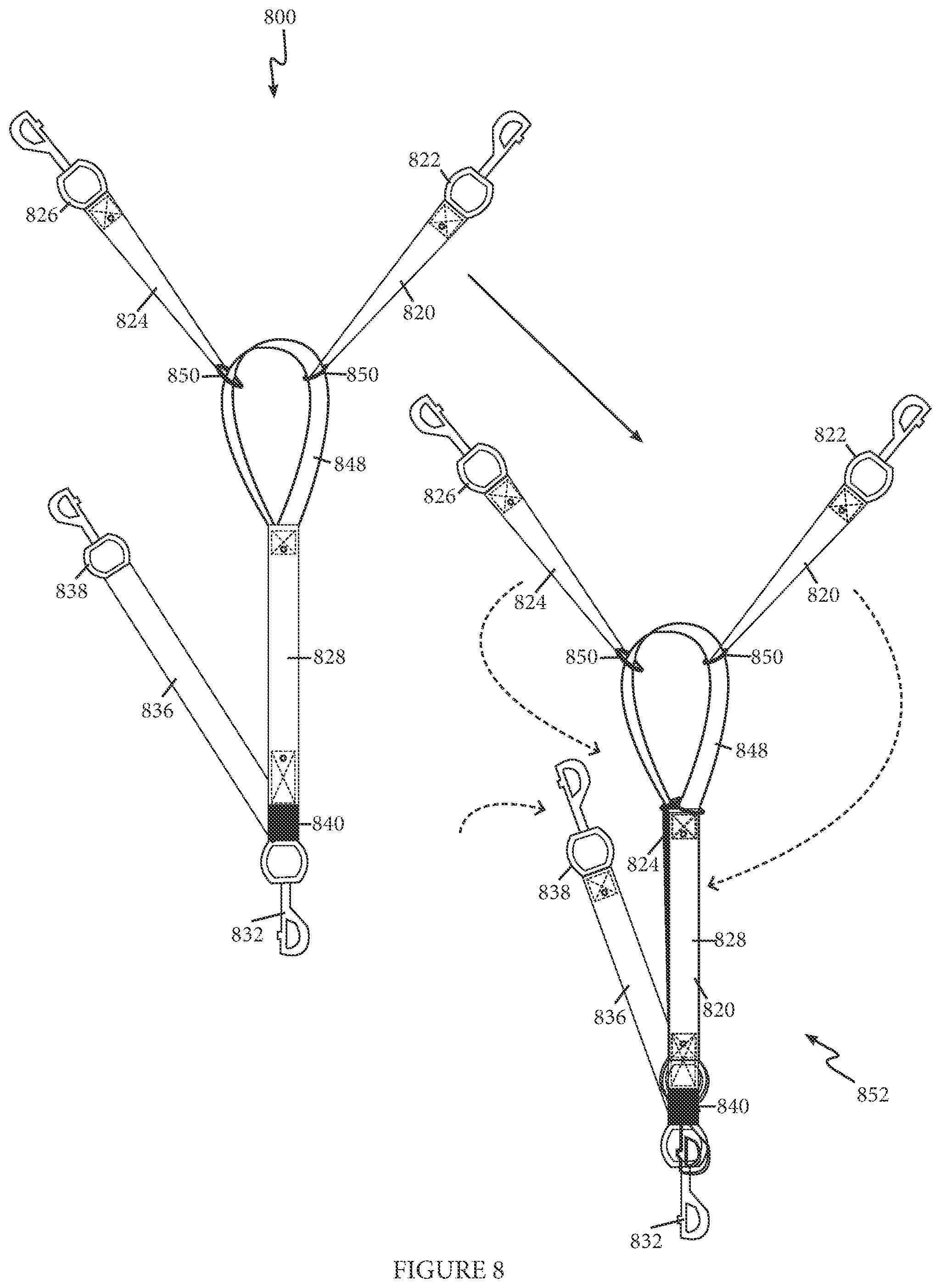 Patent US11793166 Figure 8 – Animal training method, apparatus, and system for achieving heeling behavior